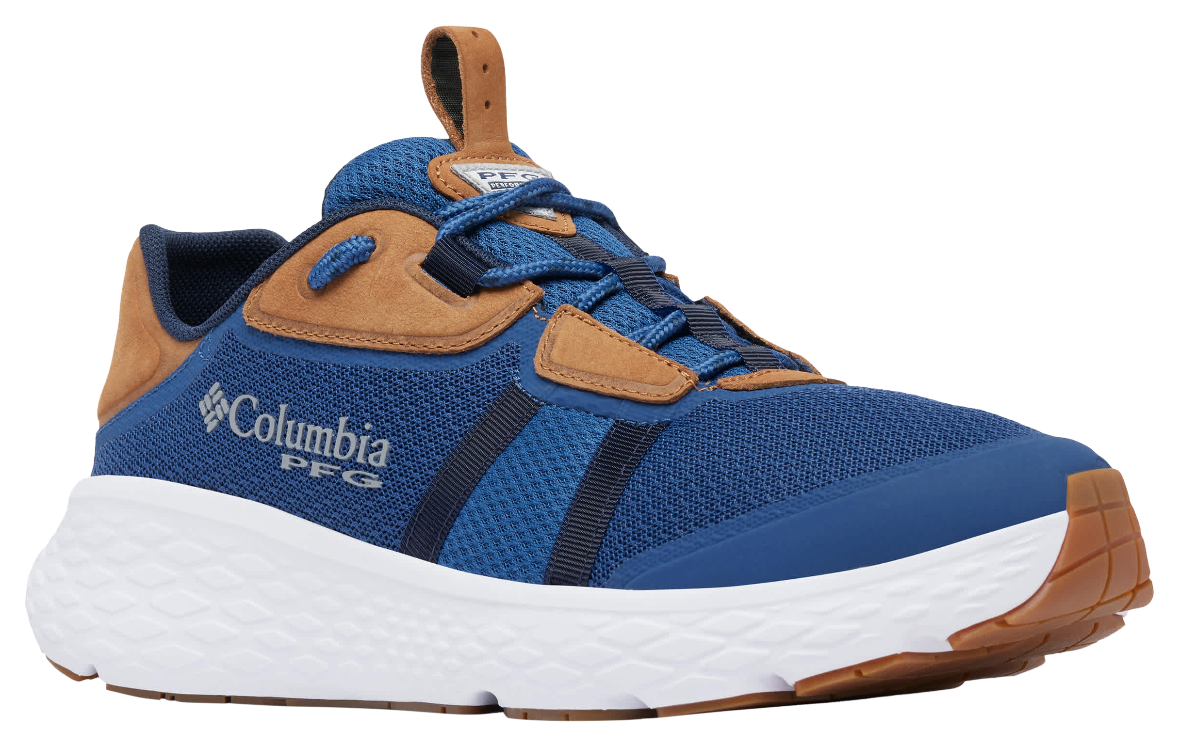 Image of Columbia Castback TC PFG Fishing Shoes for Men - Carbon/Collegiate Navy