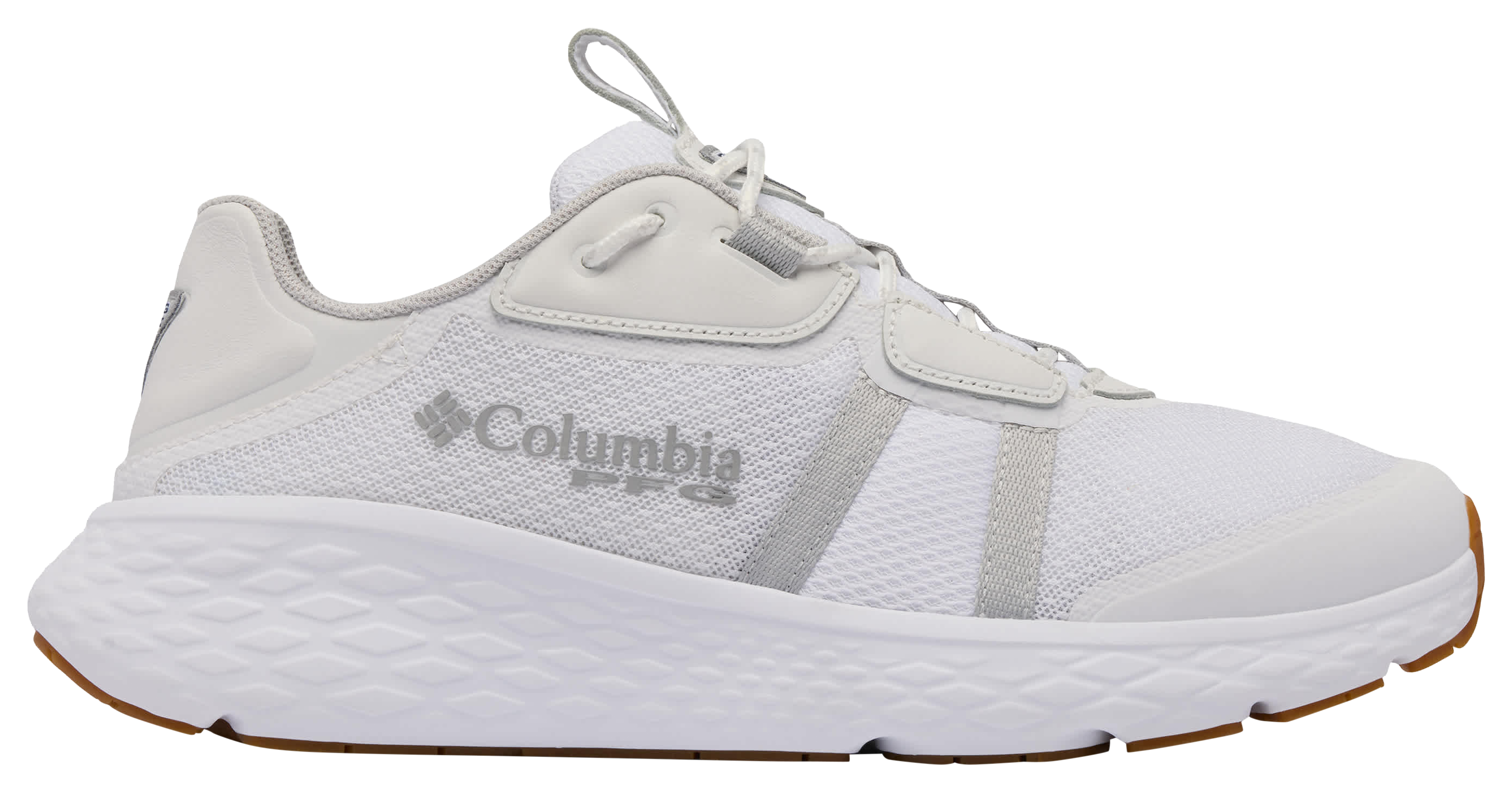 Image of Columbia Castback TC PFG Fishing Shoes for Men - White/Grey Ice
