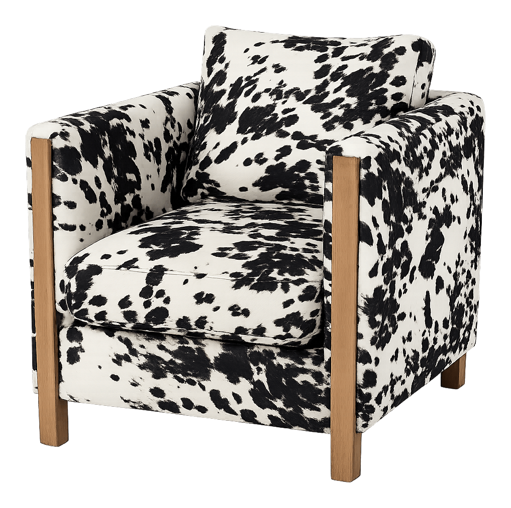 Image of Marshfield Furniture Oliver Chair - Udder Madness Domino