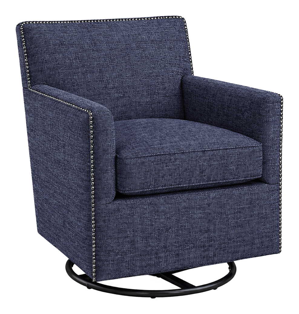 Image of Marshfield Furniture Chloe Swivel Glider Chair - Nomad Indigo