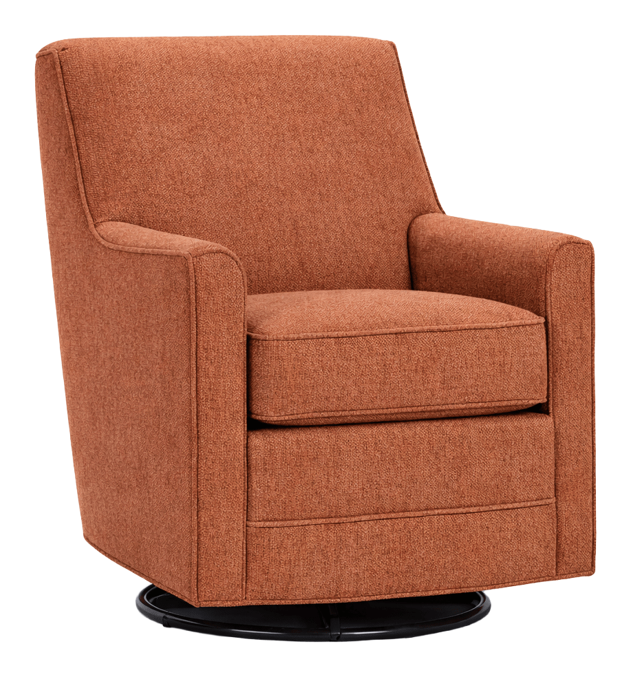 Image of Marshfield Furniture Tate Swivel Glider Rocker - Gemma Petal
