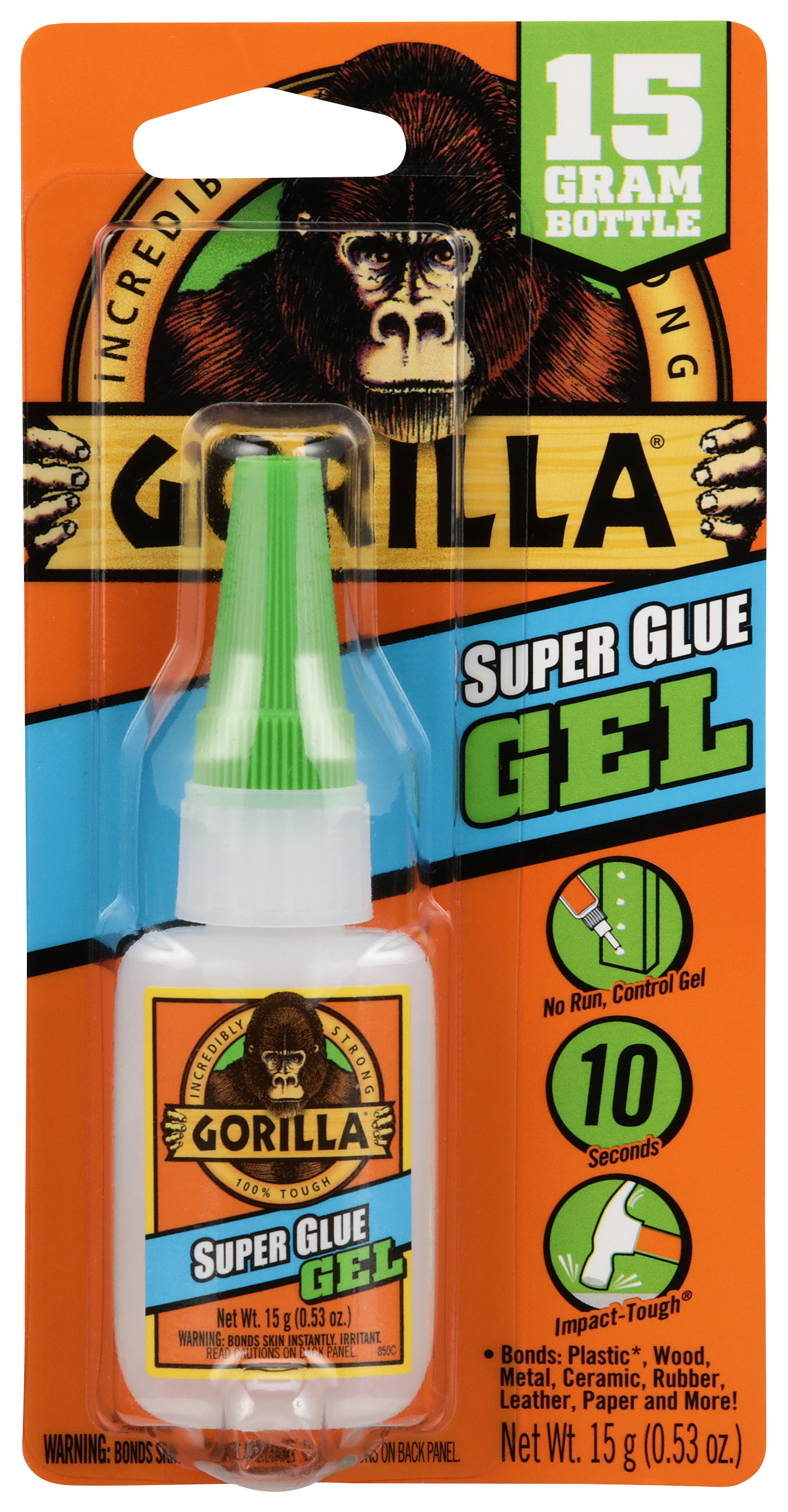 Gorilla Super Glue Gel 0.53oz