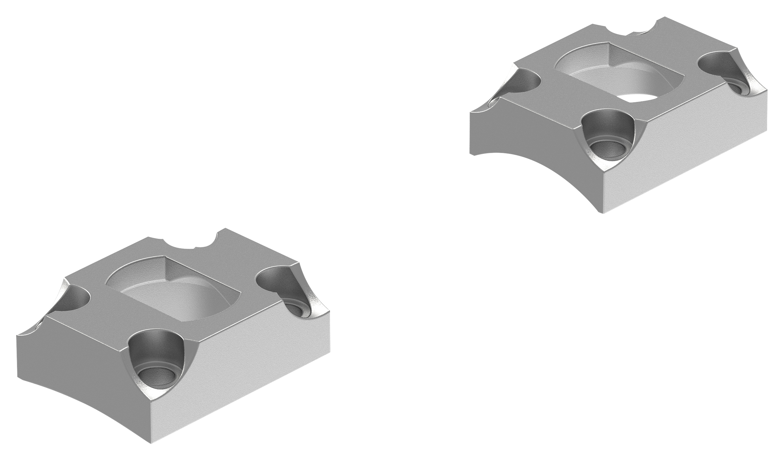 Image of Leupold Dual Dovetail Mount Bases- Browning X-Bolt - Matte Black - 2-Piece