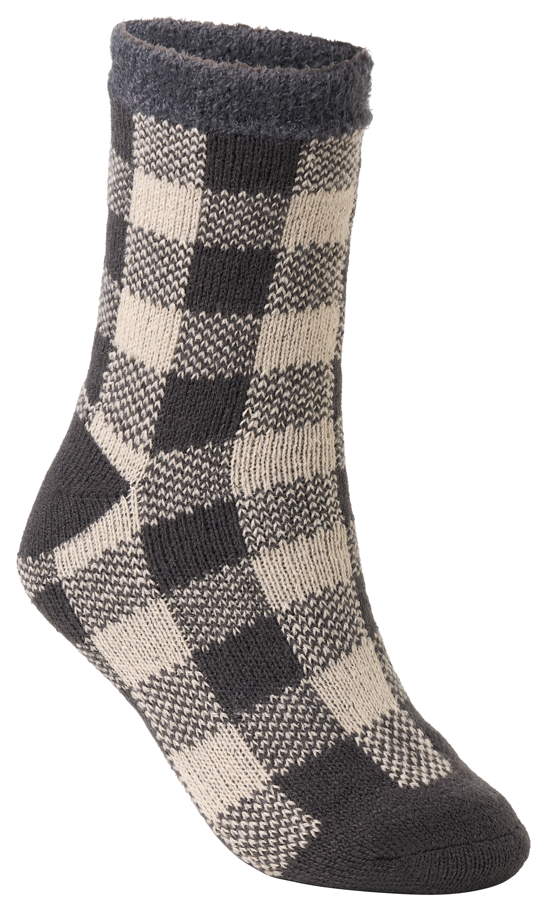 Image of Natural Reflections Double-Layer House Socks - Grey/Tan