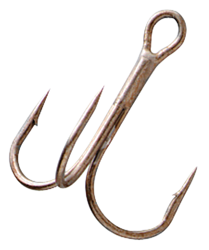 GAMAKATSU #8 Bronze Treble Round Bend Hooks, 25-Pack (47106-25)