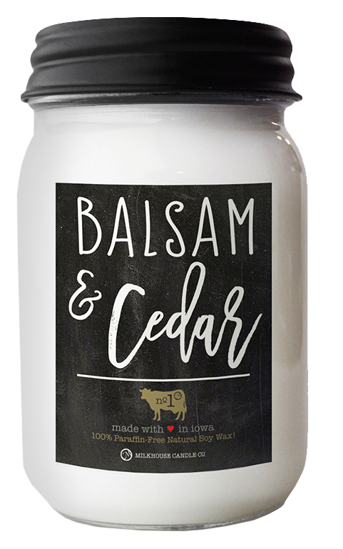 Image of Milkhouse Candles Jar Candle - Balsam & Cedar