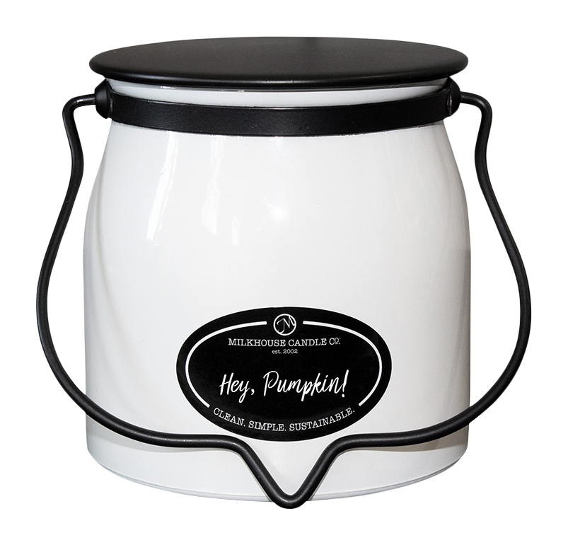 Image of Milkhouse Candles Butter Jar Candle - Hey Pumpkin