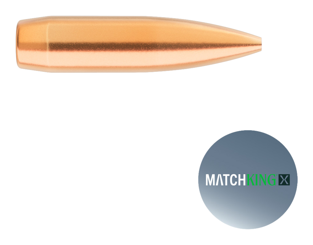 Image of Sierra MatchKing X Hollow Point Boat-Tail Rifle Bullets - 22 Cal - 77 Grain - 100 Rounds
