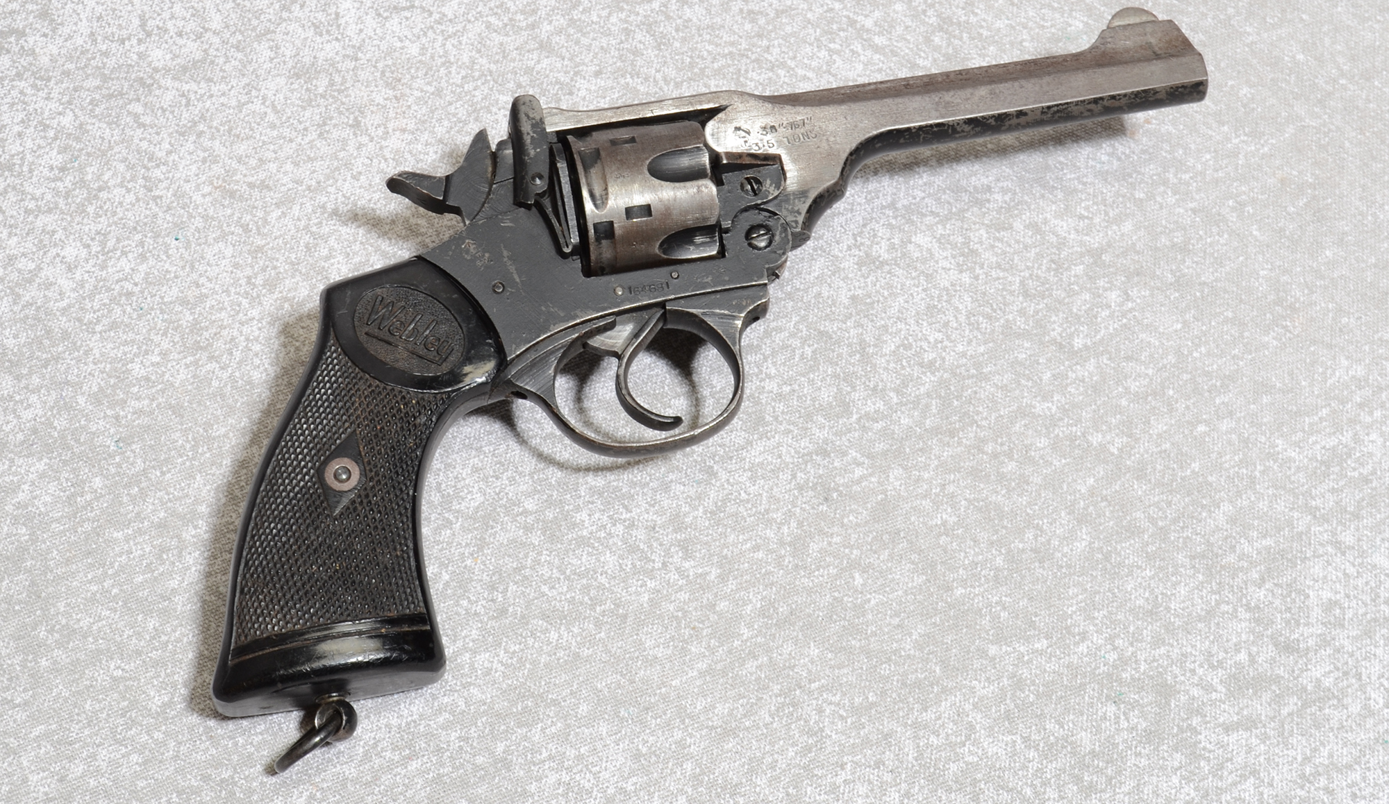 Image of "Webley & Scott Mark IV War Finish Pistol, .38 Caliber, 5"" Barrel, 1.75 lbs."