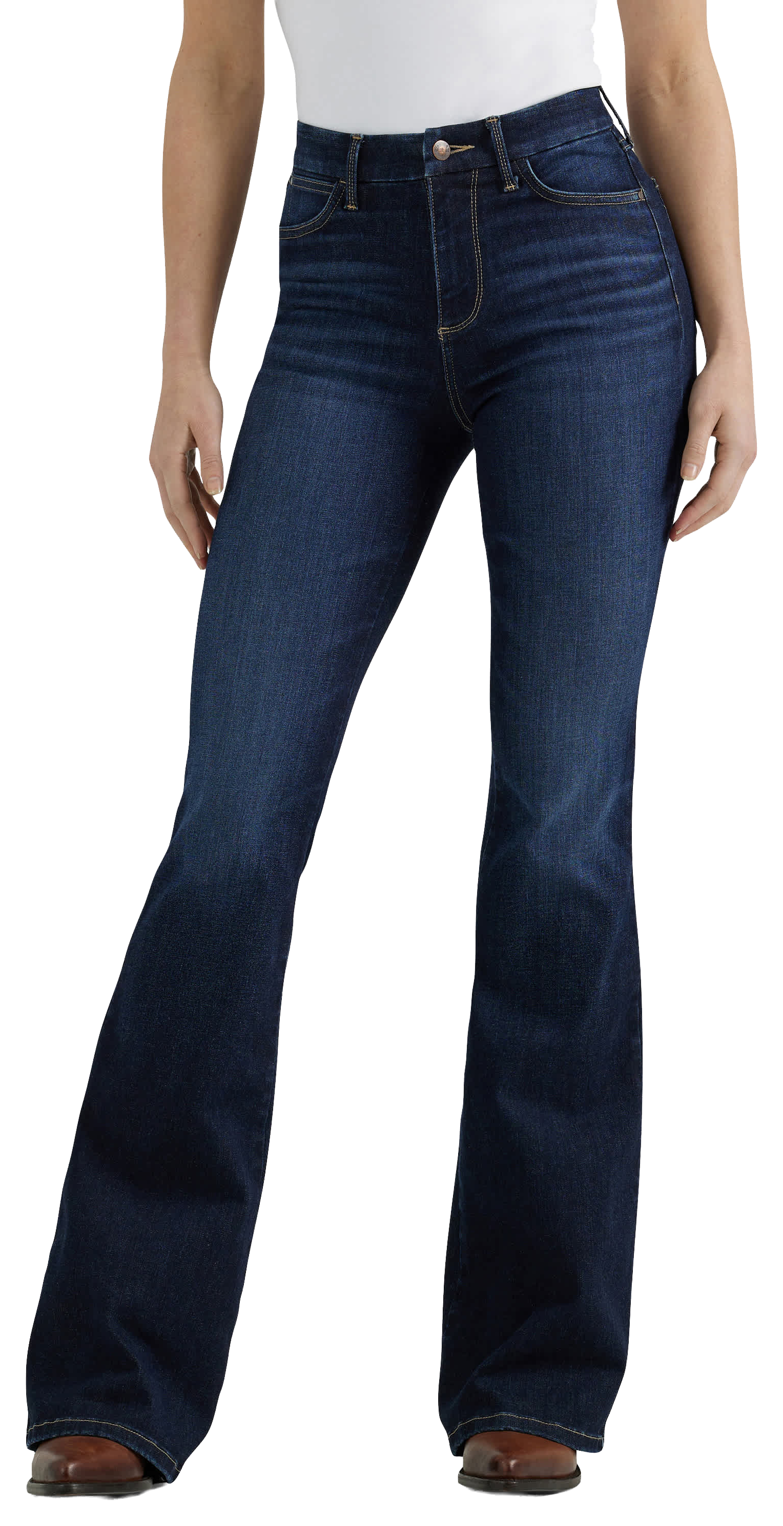 Image of Wrangler Bespoke High-Rise Flare Jeans - Madilyn - 35 x 35 x 32