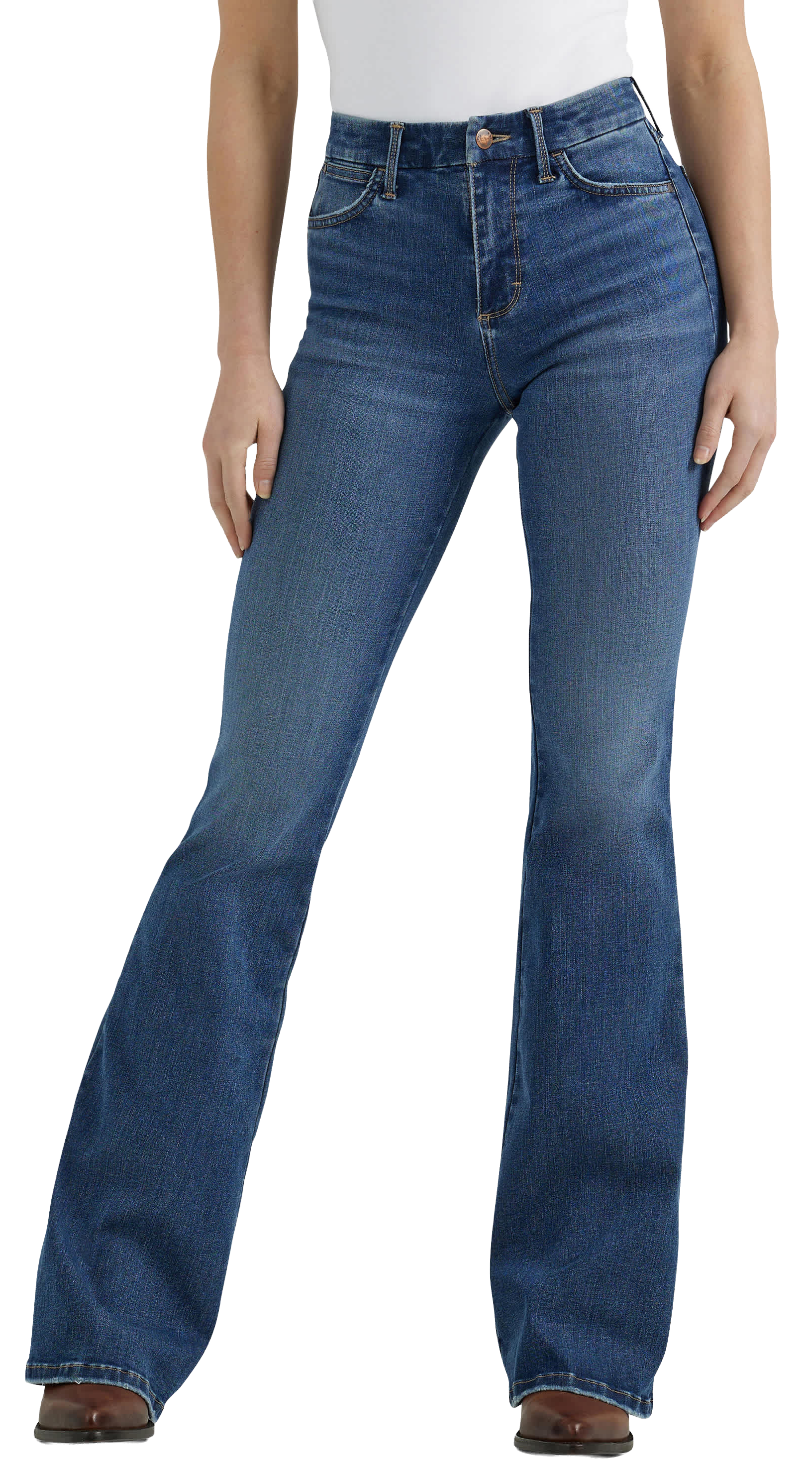 Image of Wrangler Bespoke High-Rise Flare Jeans - Lily - 26 x 26 x 32