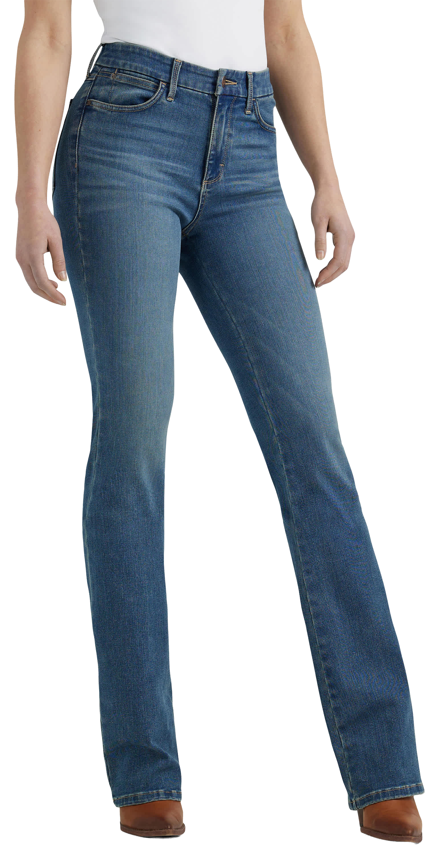 Image of Wrangler Bespoke High Rise Bootcut Jeans - Ada