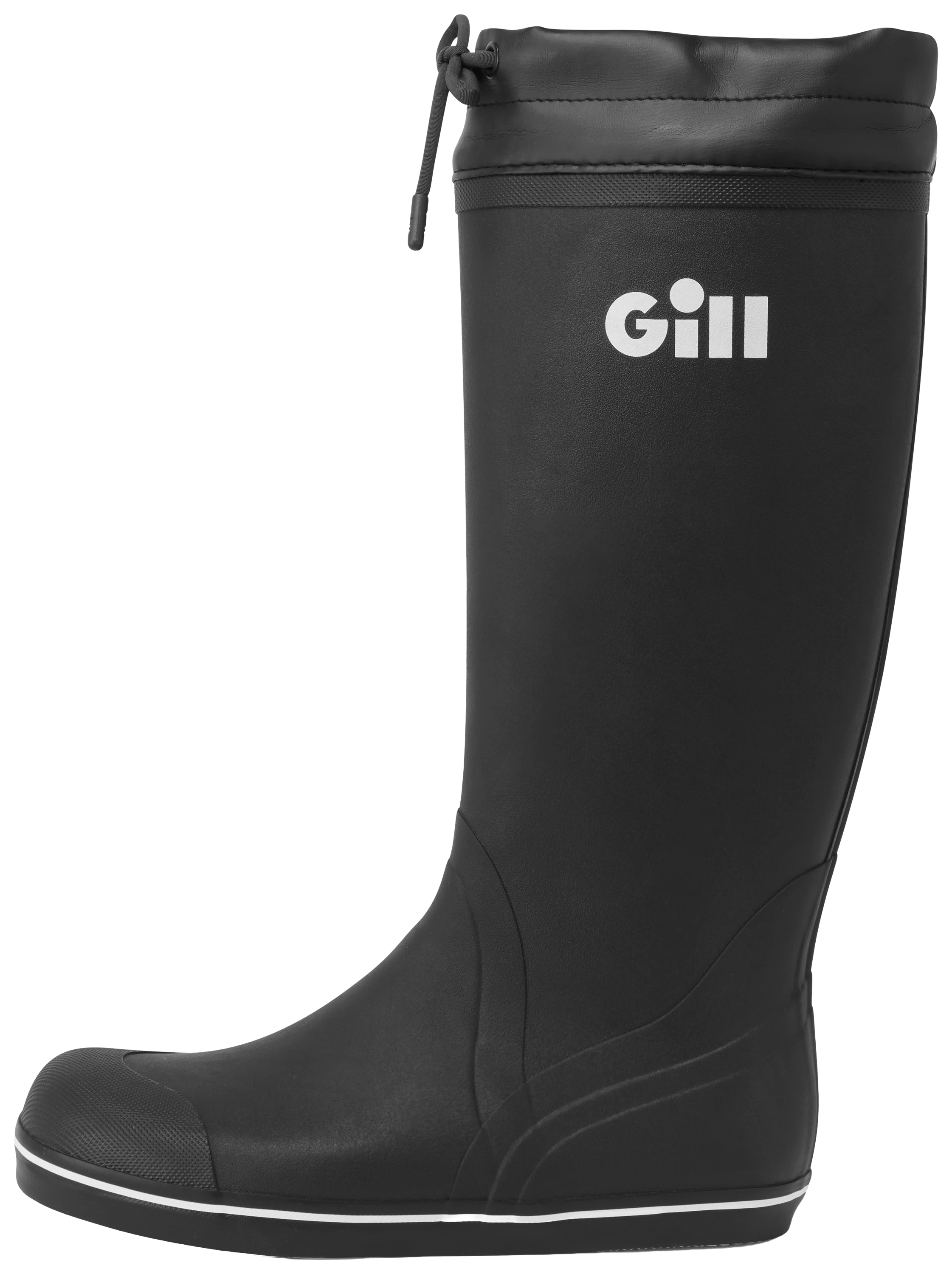 Image of Gill Tall Yachting Rubber Boots for Men - Black