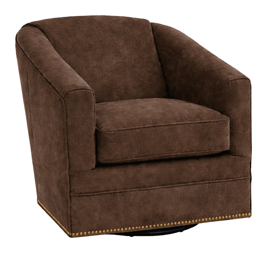 Image of Marshfield Furniture June Swivel Glider Chair - Bella Chocolate