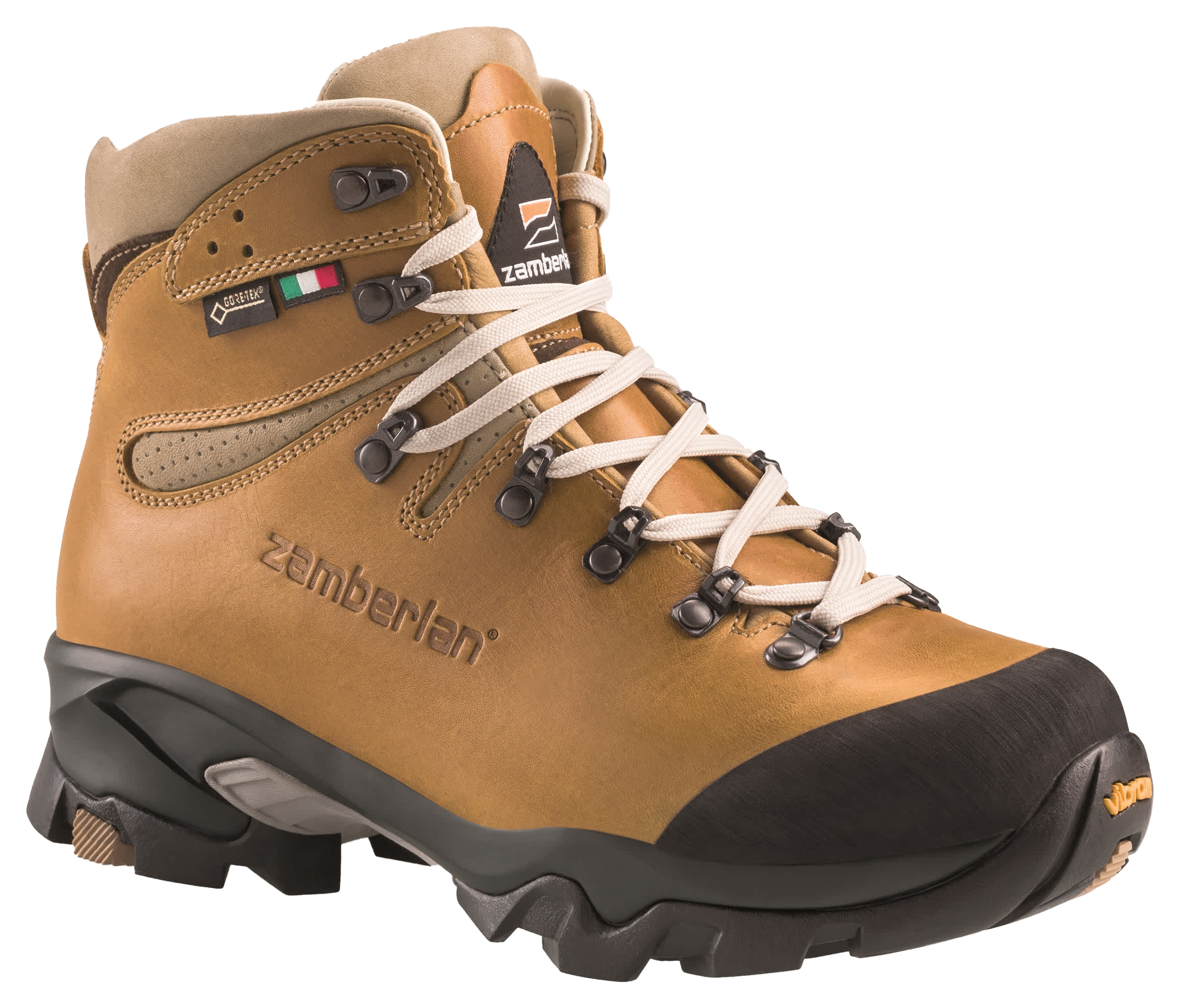 Image of Zamberlan Vioz Lux GTX RR Waterproof Hiking Boots for Women - Waxed Camel