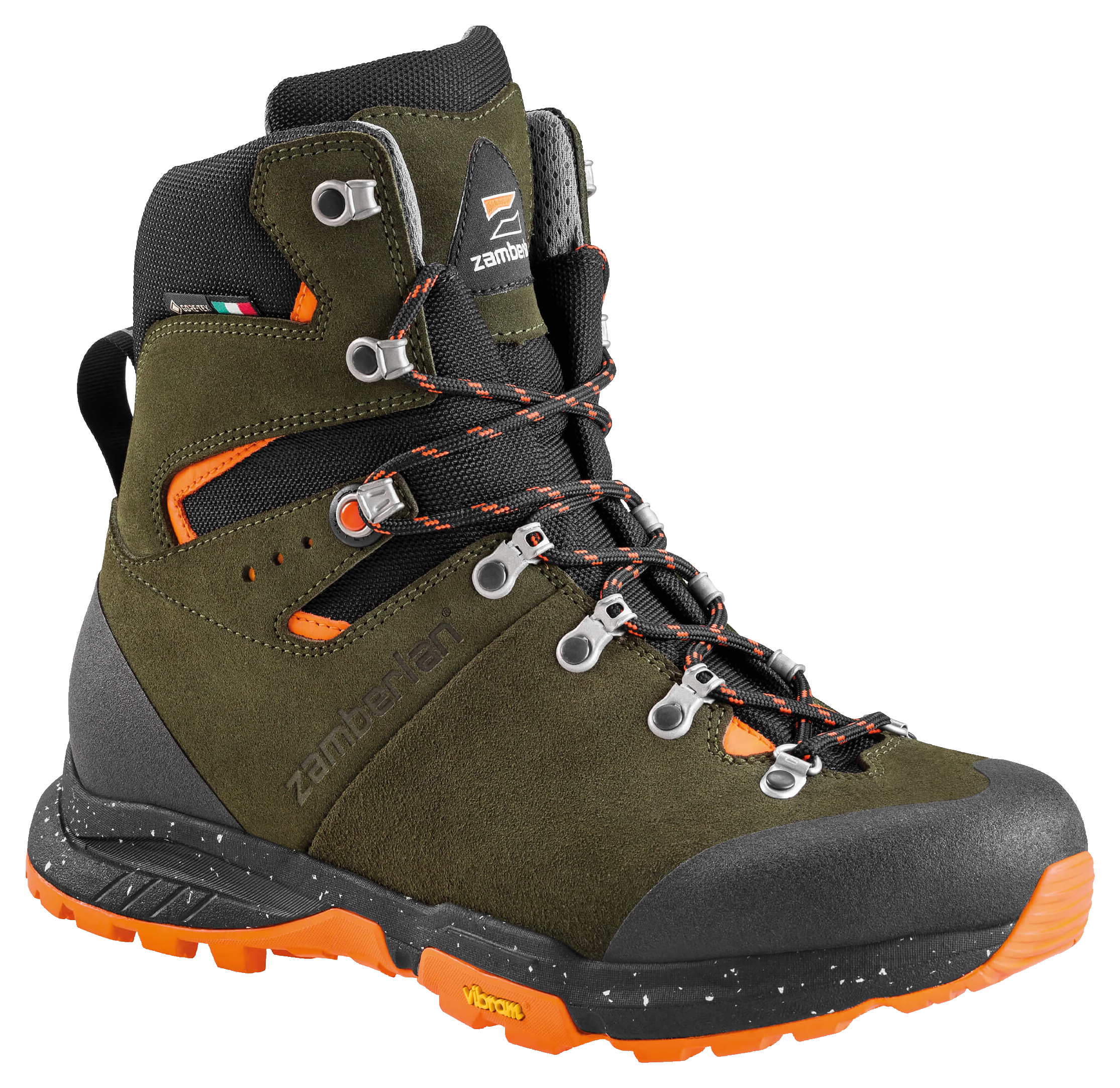 Image of Zamberlan Thunder Pro GTX Waterproof Hiking Boots for Men - Musk/Orange