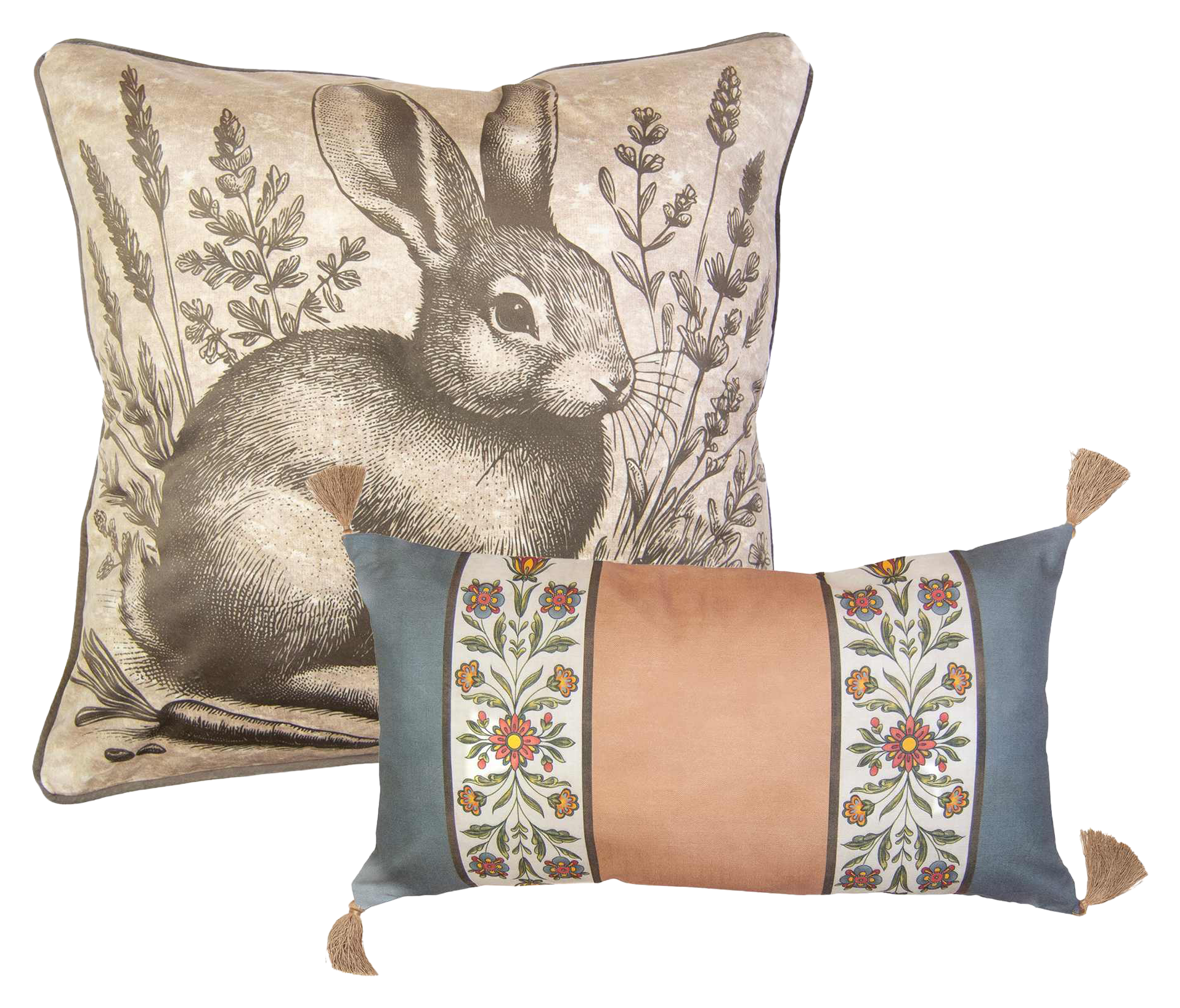 Image of Donna Sharp Peach Rose 2-Piece Decor Pillow Set