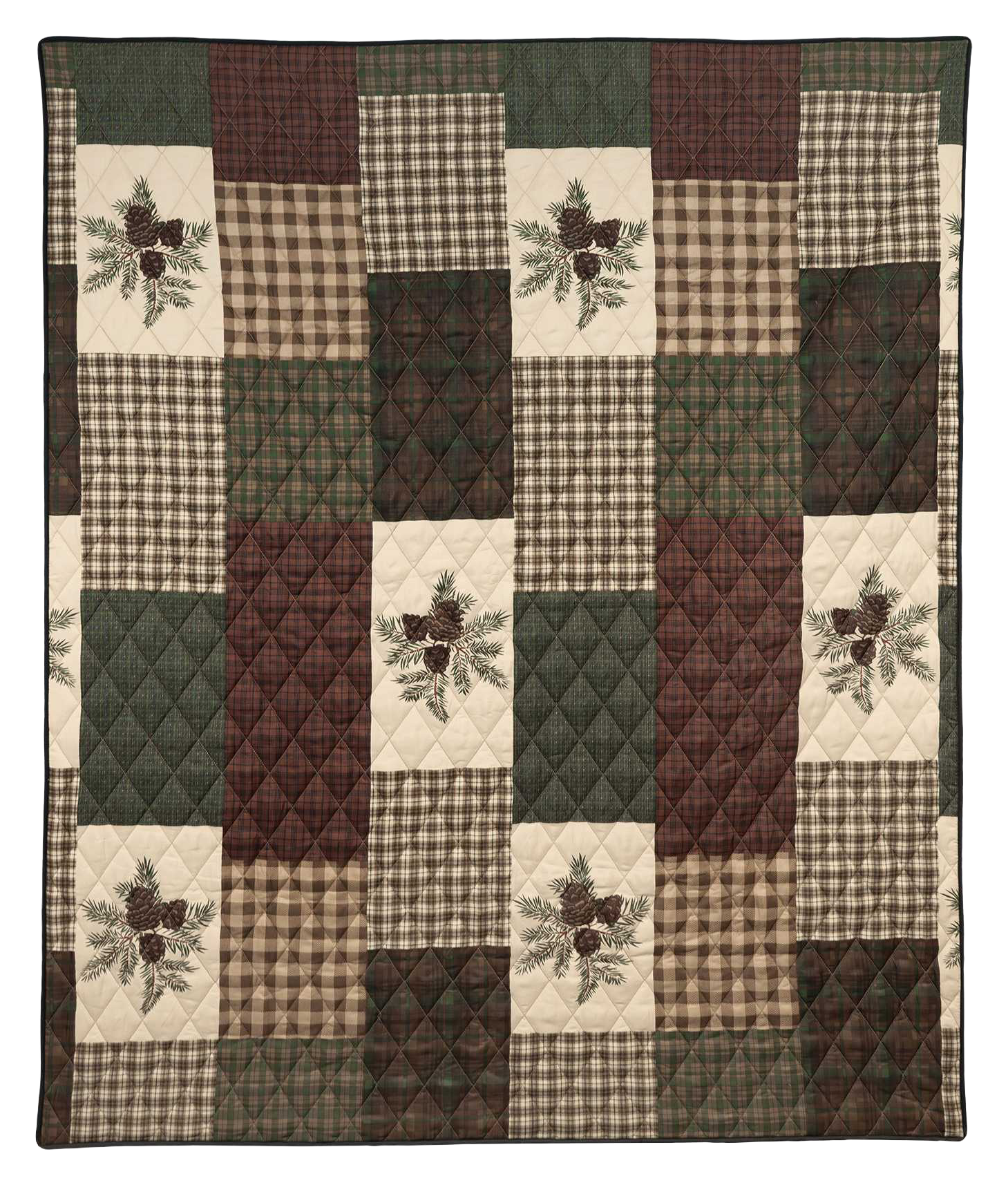 Image of Donna Sharp Pine Panels Polyester Throw