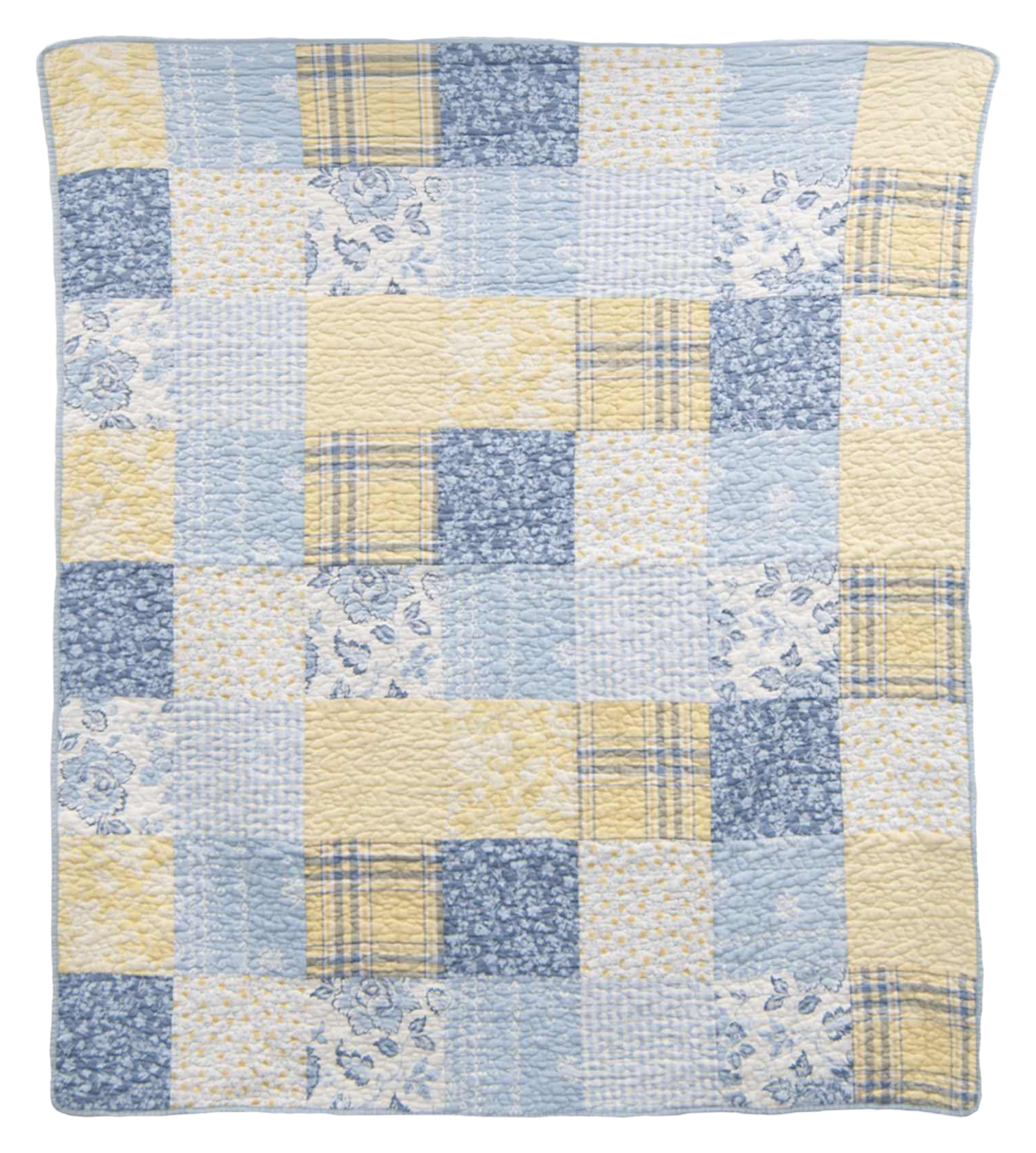 Image of Donna Sharp Cotton Spring Flowers Throw Blanket