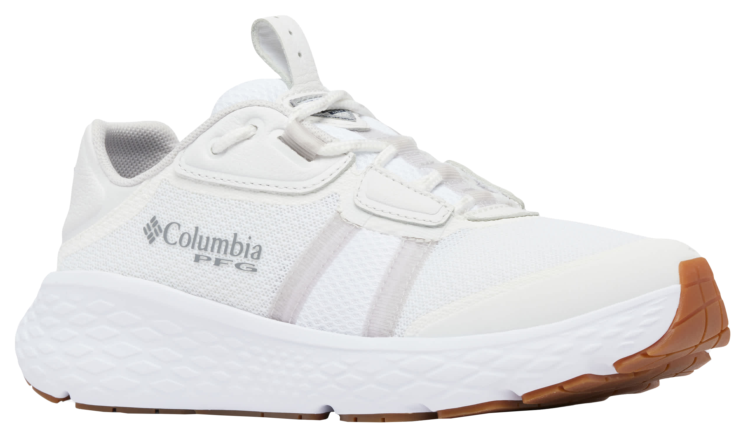 Image of Columbia Castback TC PFG Fishing Shoes for Women - White/Silver Grey