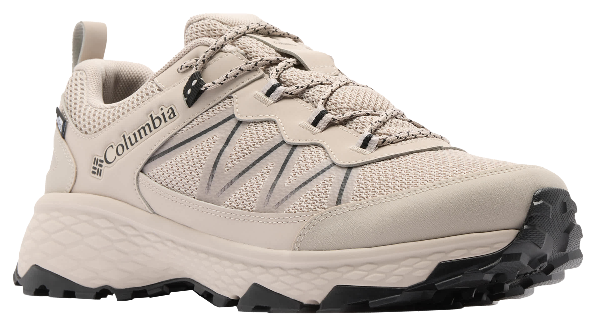 Image of Columbia Peakfreak Rush OutDry Hiking Shoes for Men - Soft Taupe/Black