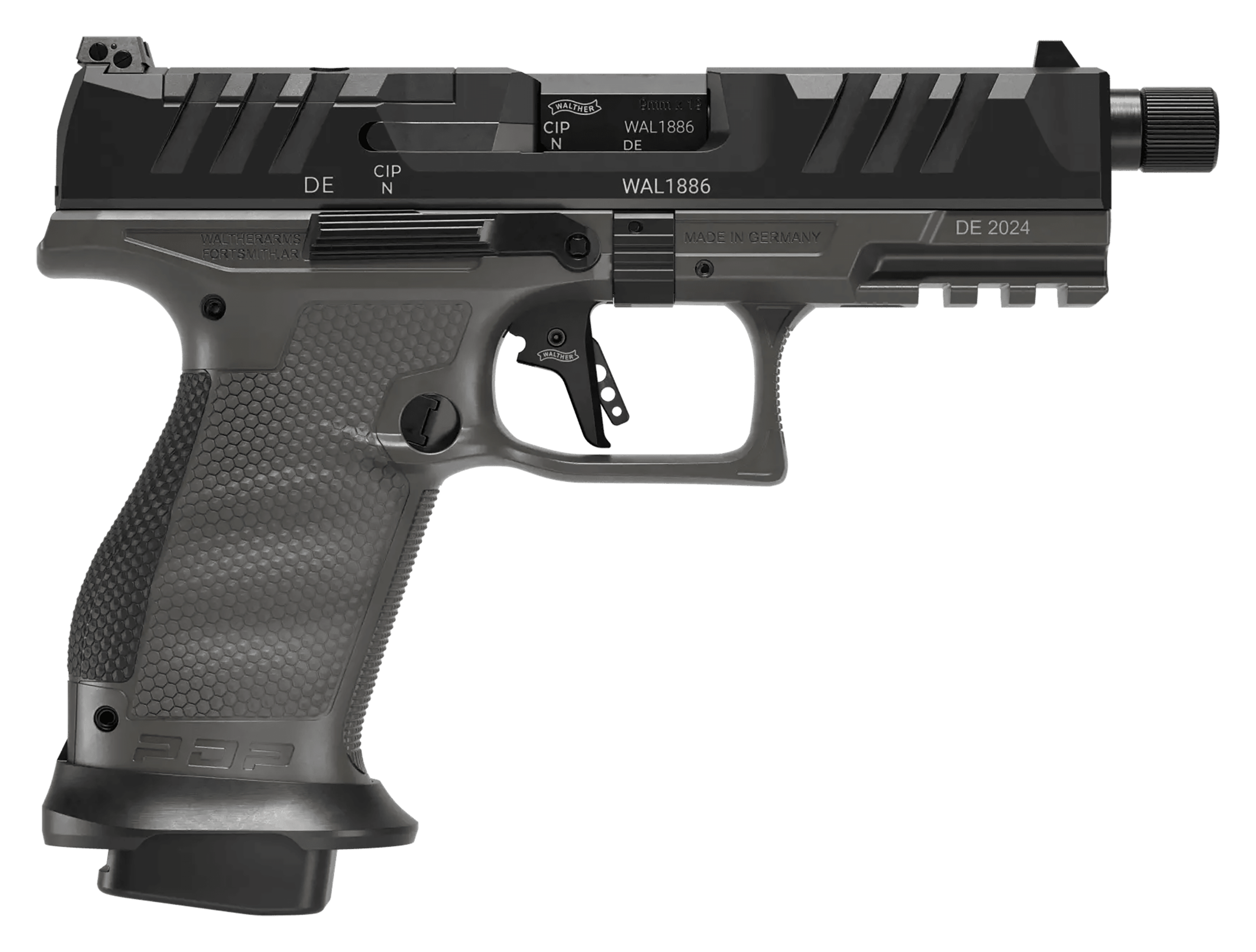 Image of Walther PDP Pro SD Compact Optic-Ready Semi-Auto Pistol - Gray - 10 Round