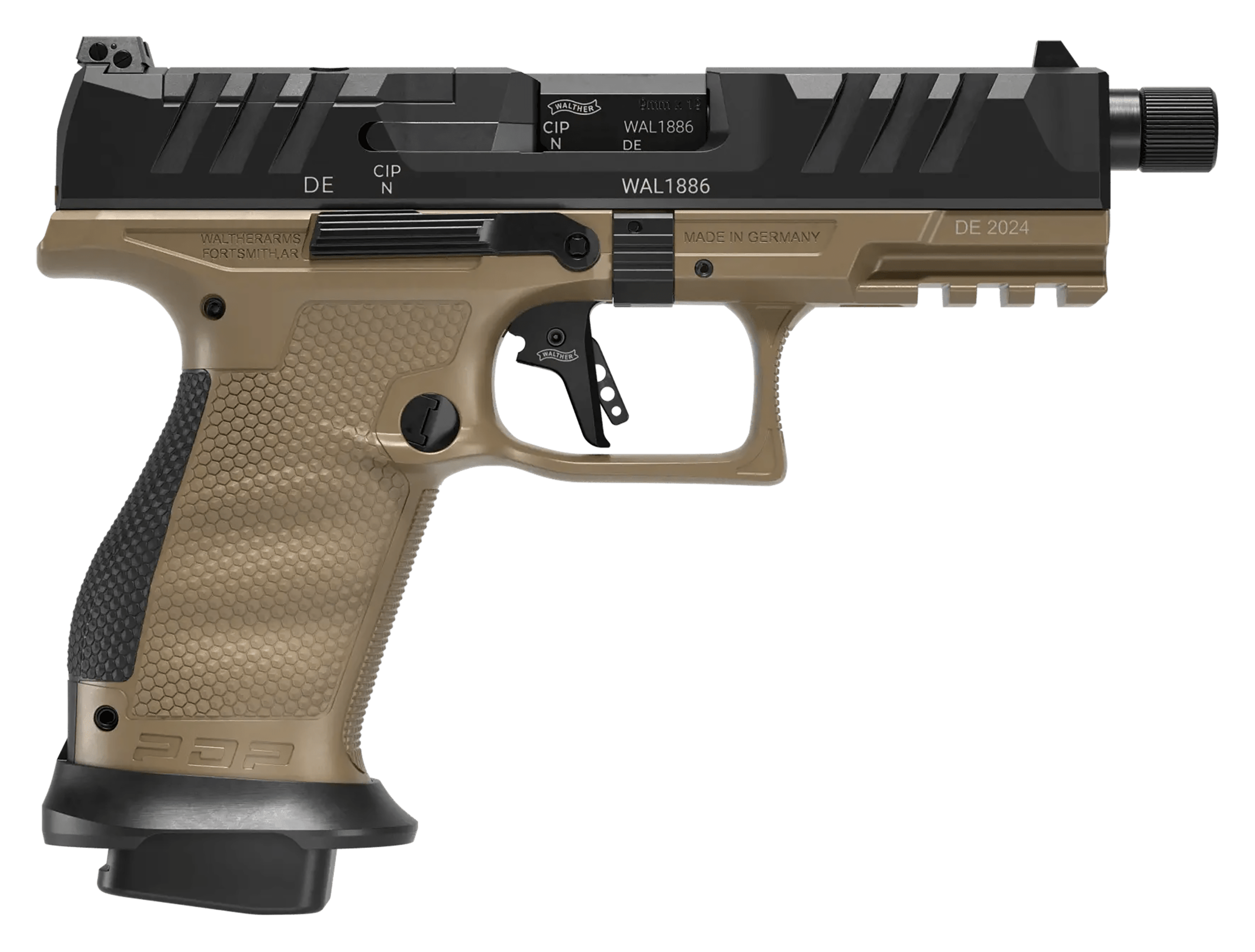 Image of Walther PDP Pro SD Compact Optic-Ready Semi-Auto Pistol - Flat Dark Earth - 10 Round