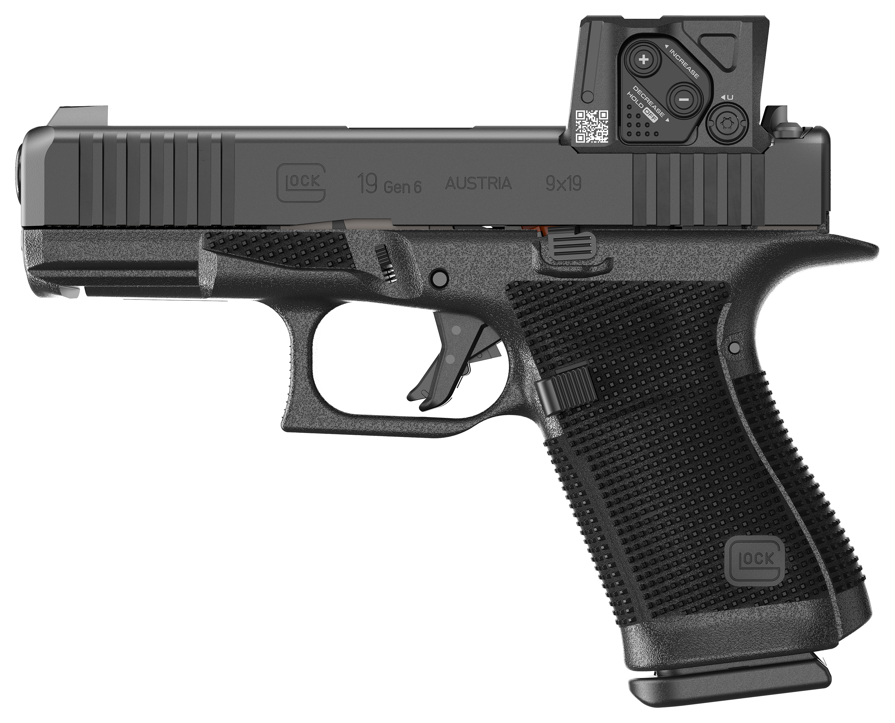GLOCK 19 Gen6 SemiAuto Pistol with Aimpoint COA Sight  10 Rounds