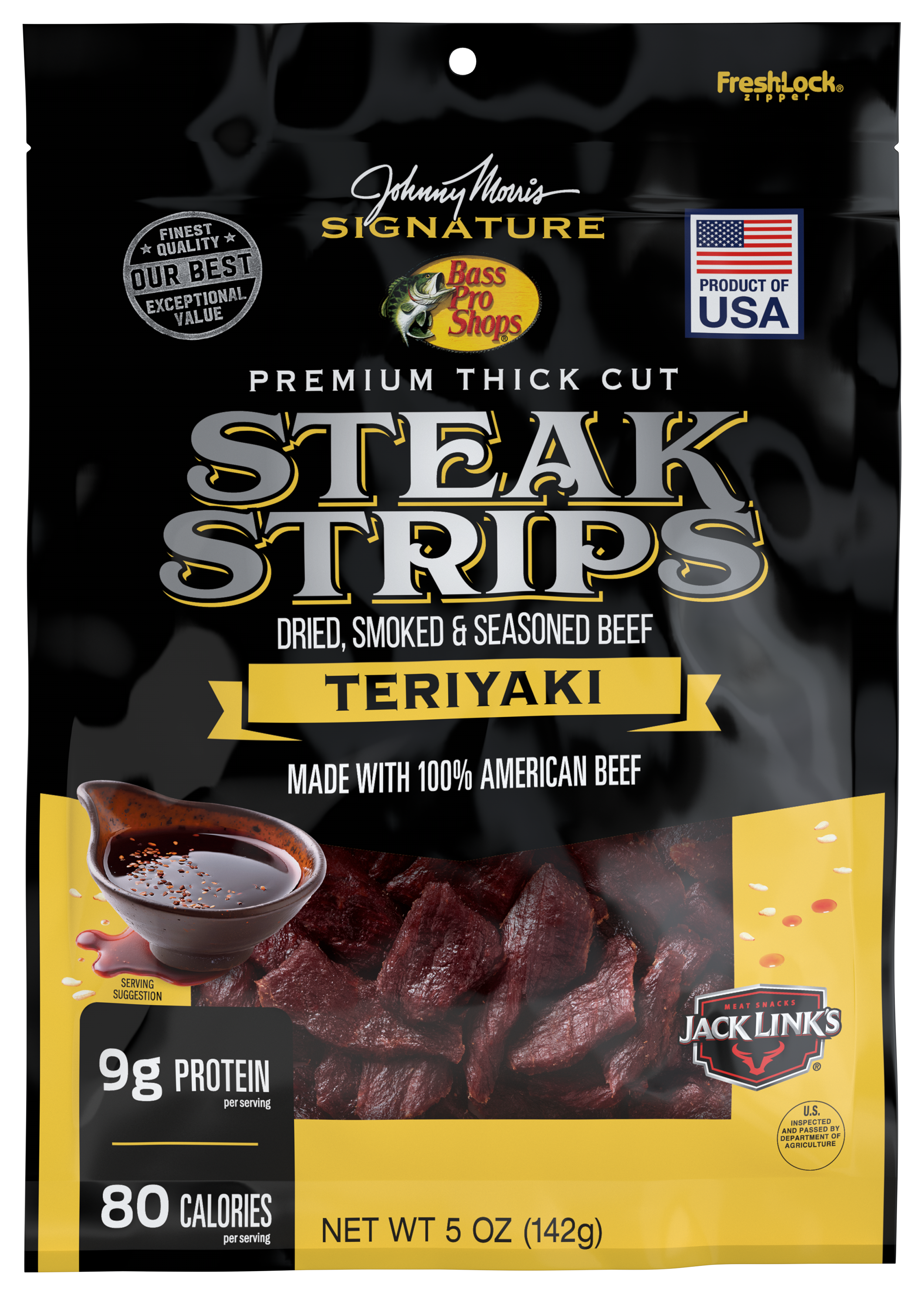Image of Bass Pro Shops Johnny Morris Signature Teriyaki Steak Strips - 5 oz.