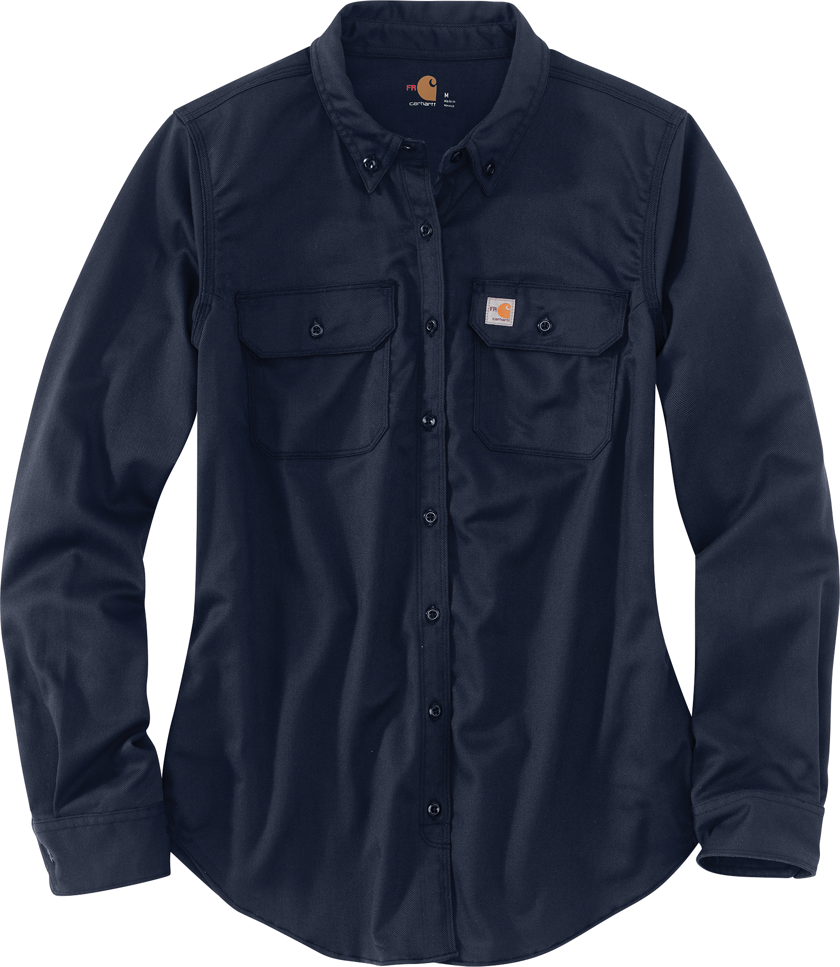 Image of Carhartt Flame-Resistant Rugged Flex Twill Shirt for Ladies - Dark Navy