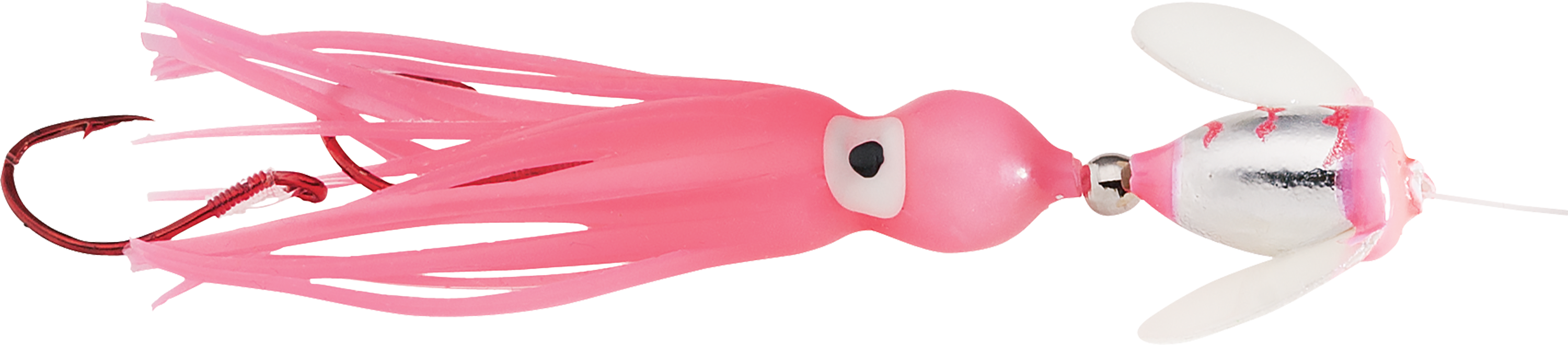 Worden's Spin-N-Glo Kokanee Rig - 10 - Double Trouble Pink Glow