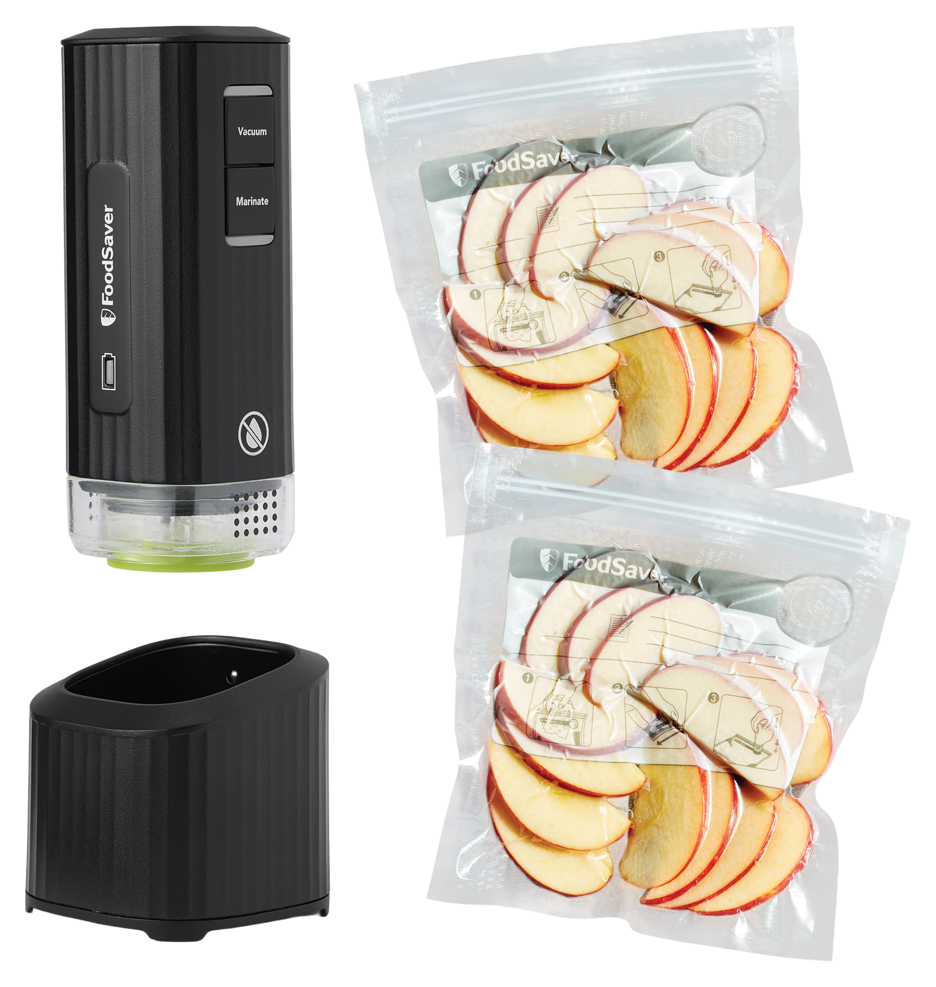 Image of FoodSaver Mini Handheld Cordless Vacuum Sealer with Charging Dock