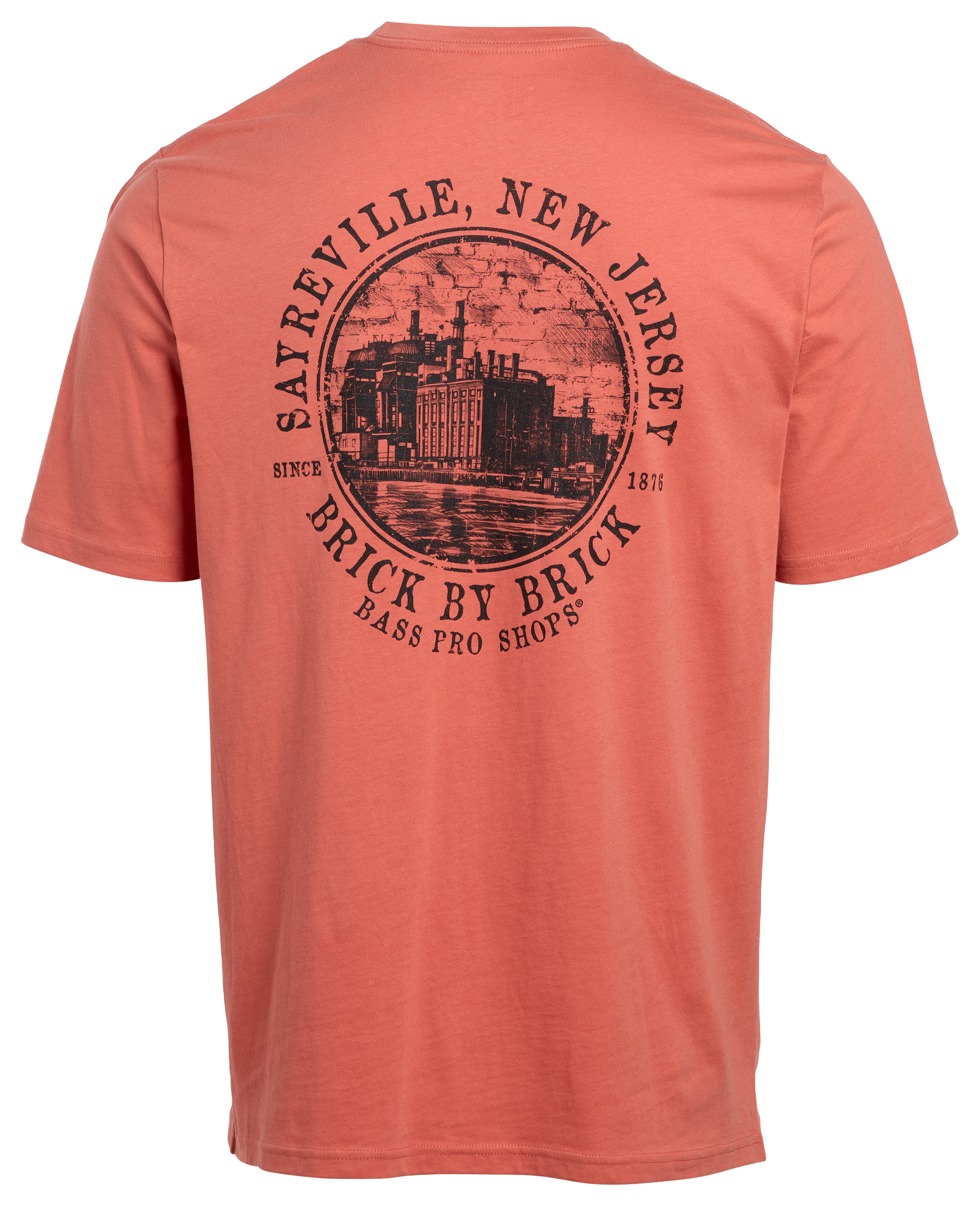 Bass Pro Shops Bass Pro Shops Sayreville Brick By Brick Short-Sleeve T-Shirt - Apricot Brandy - $19.99 at Bass Pro Shops