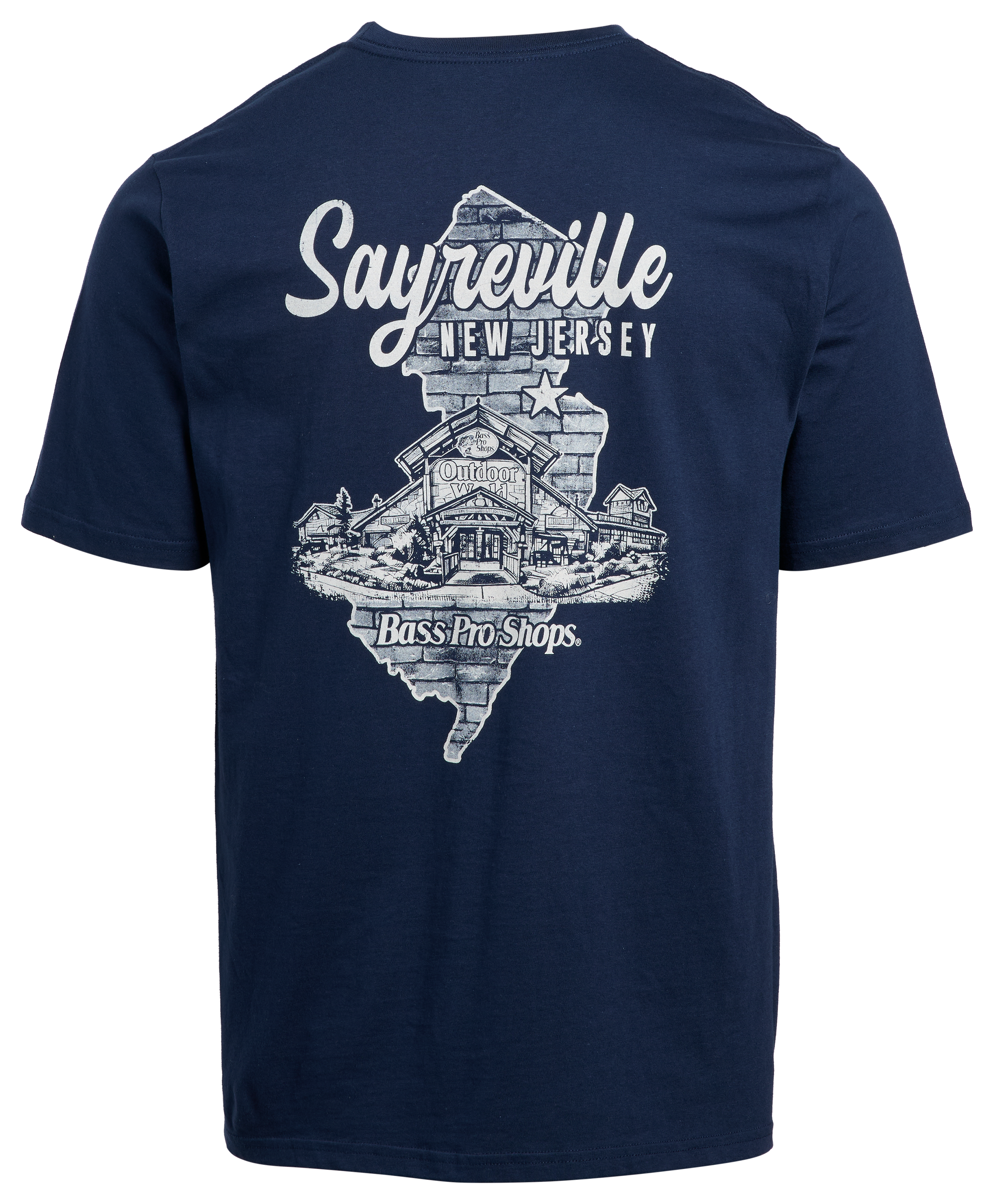 Bass Pro Shops Sayreville Storefront Short-Sleeve T-Shirt - Navy
