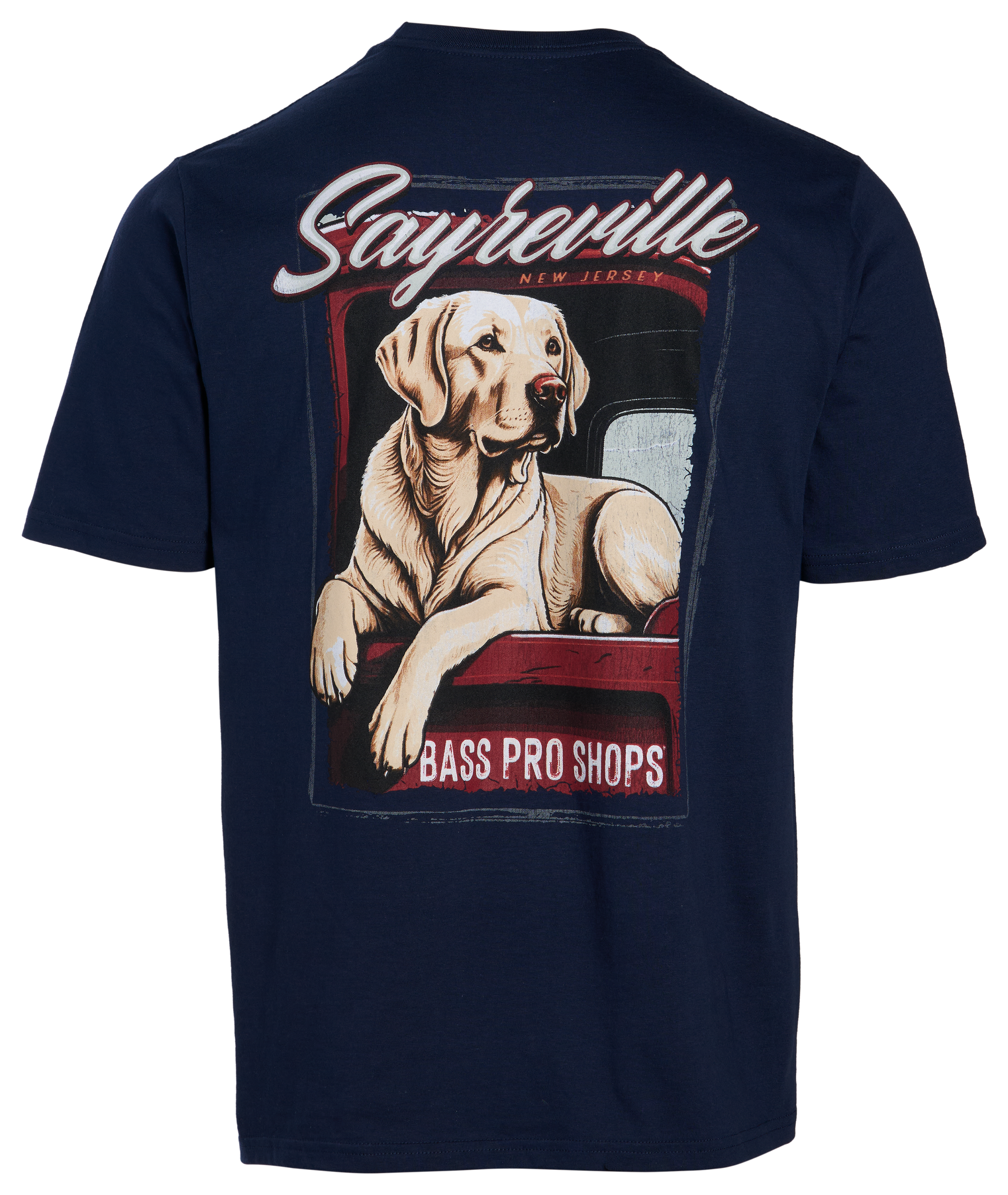 Bass Pro Shops Bass Pro Shops Sayreville Yellow Lab Short-Sleeve T-Shirt - Navy - $19.99 at Bass Pro Shops