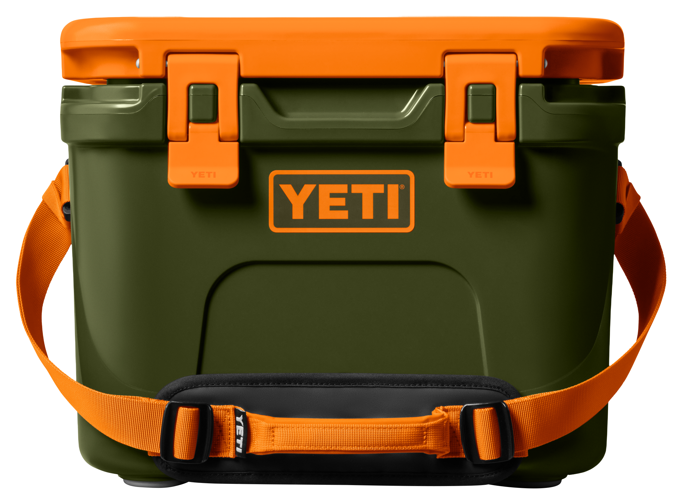 Image of YETI Roadie 15 Hard Cooler - Olive/King Crab Orange