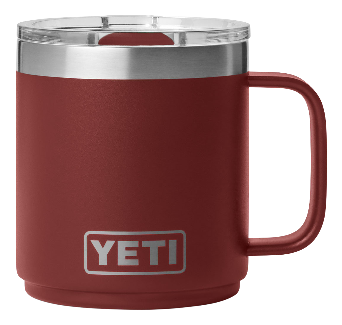 Image of YETI Rambler Stackable Ceramic-Lined 10-Oz. Mug with MagSlider Lid - Stag Red