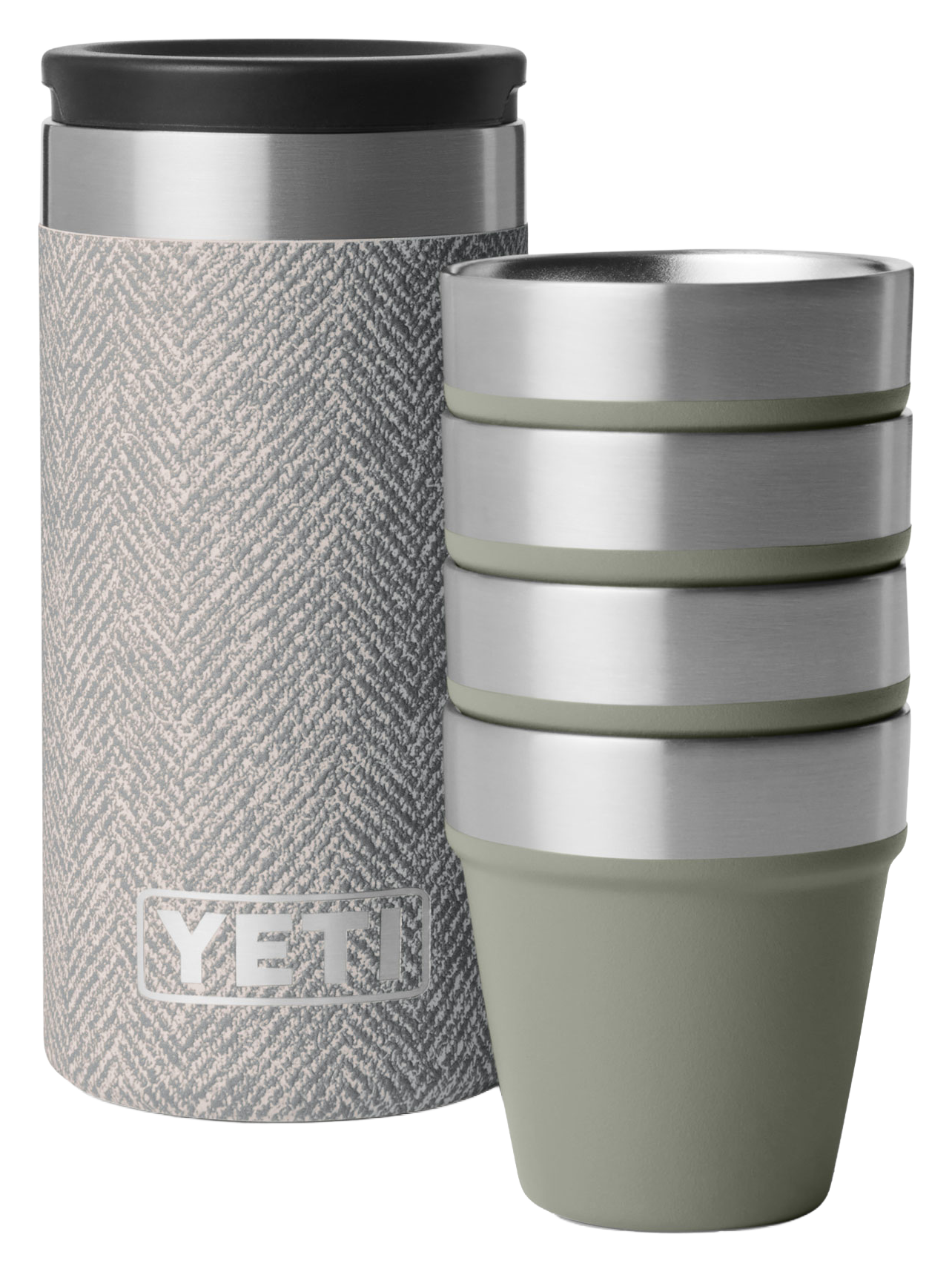 Image of YETI Shot Glasses and Carrying Case - Riverhead Green