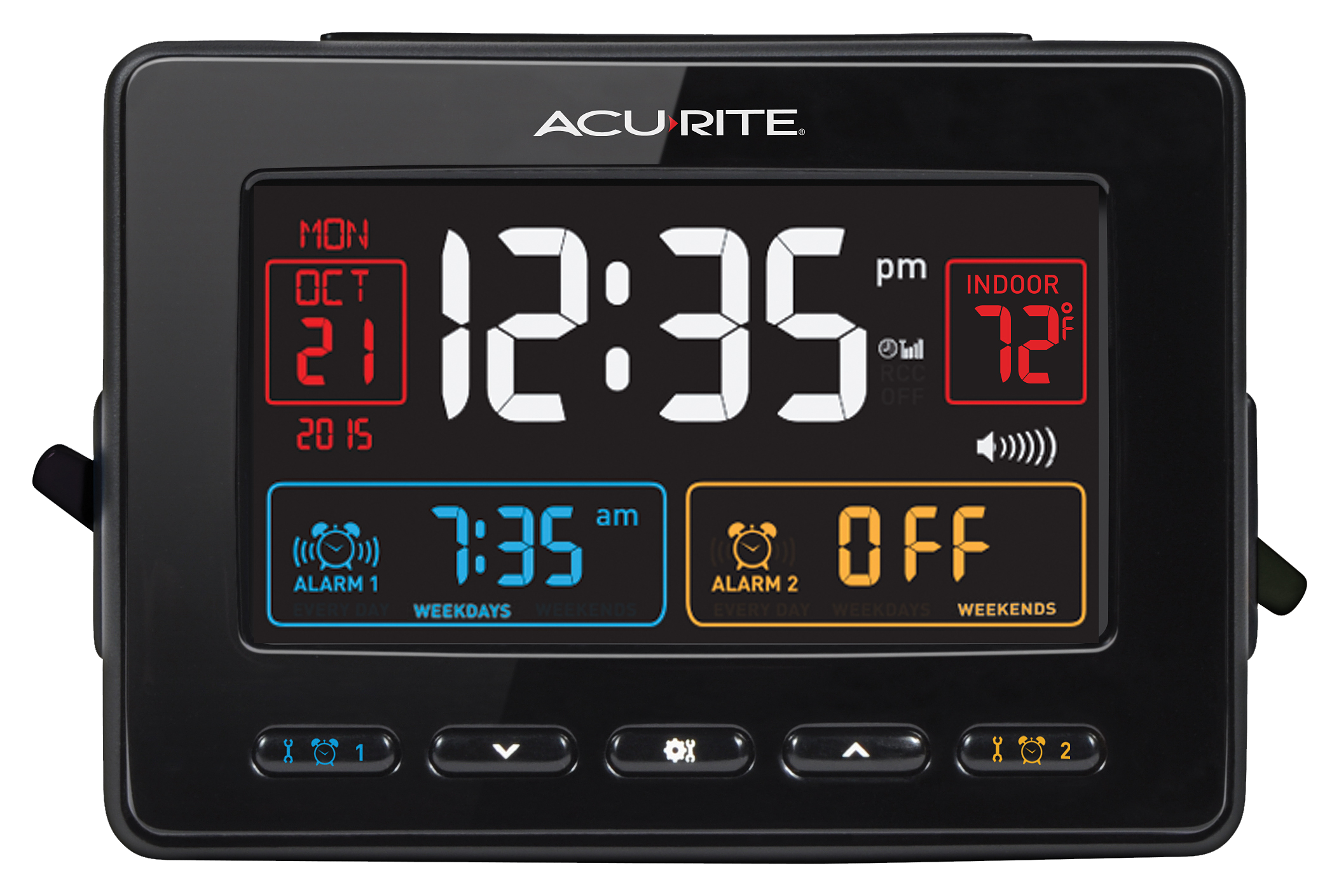 AcuRite Atomic Clock with USB Charger and Dual Alarm