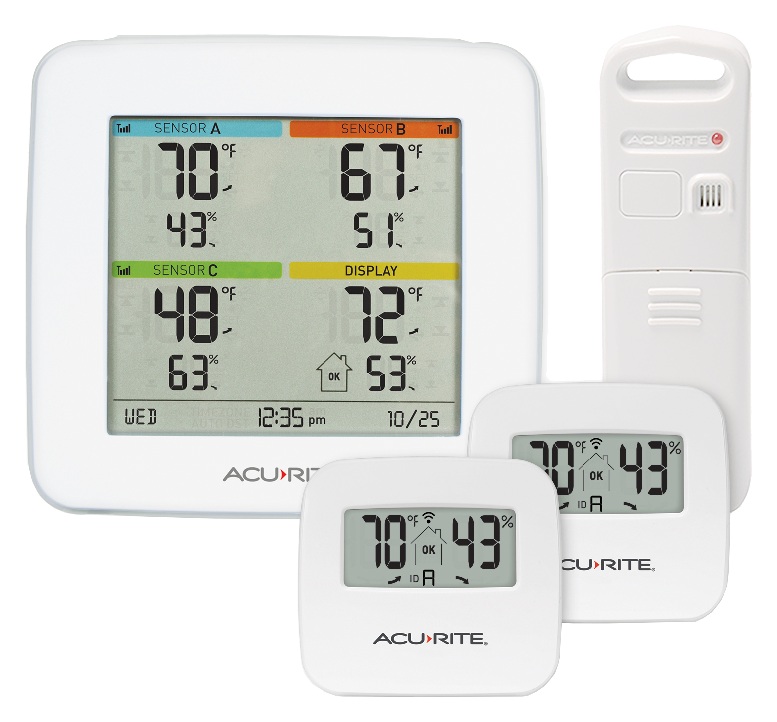 AcuRite Temperature and Humidity Station with Wireless Multi-Sensor Display