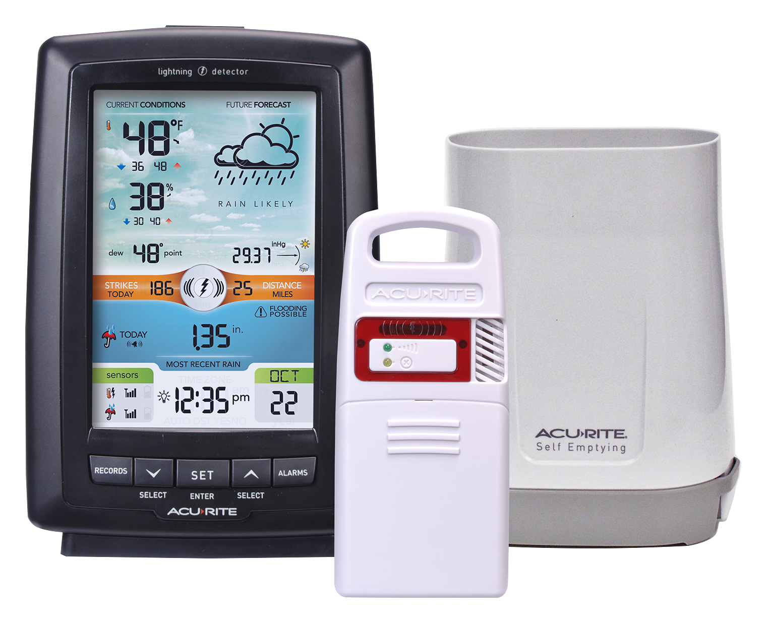 AcuRite Weather Station with Rain Gauge and Lightning Detection