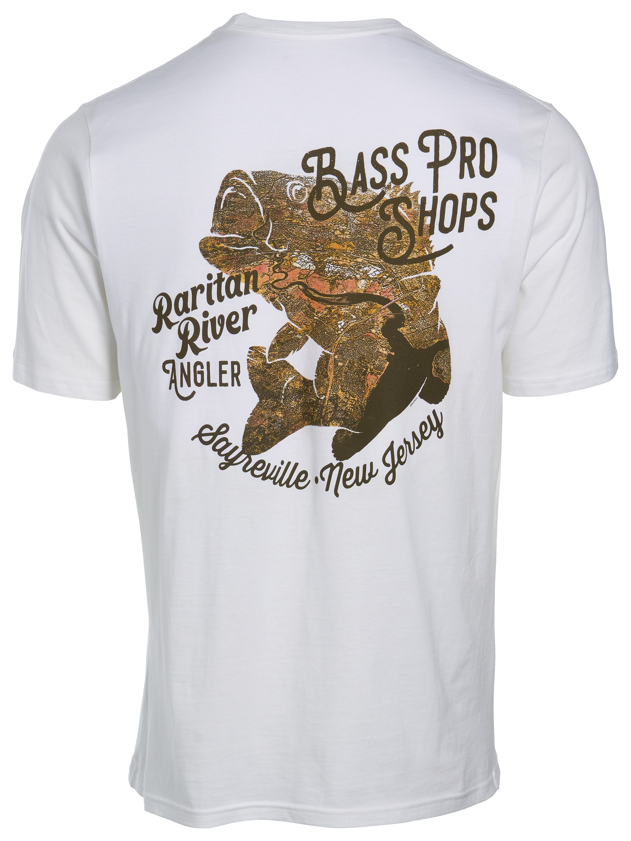 Bass Pro Shops Bass Pro Shops Sayreville Raritan River Fish Short-Sleeve T-Shirt - White - $19.99 at Bass Pro Shops