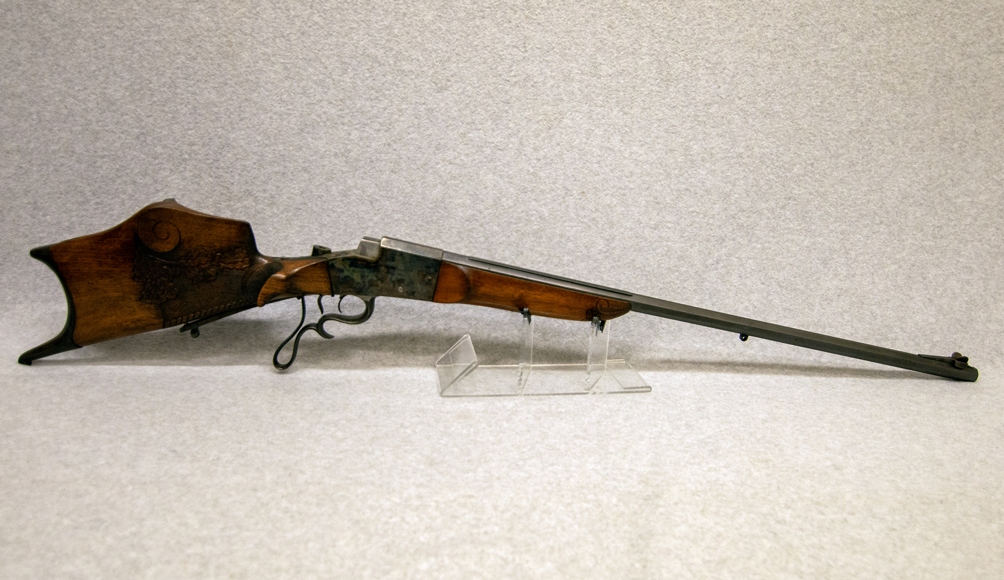 Image of Joh. Michael Rehau ~ Schuetzen Rifle ~ 8.15X46