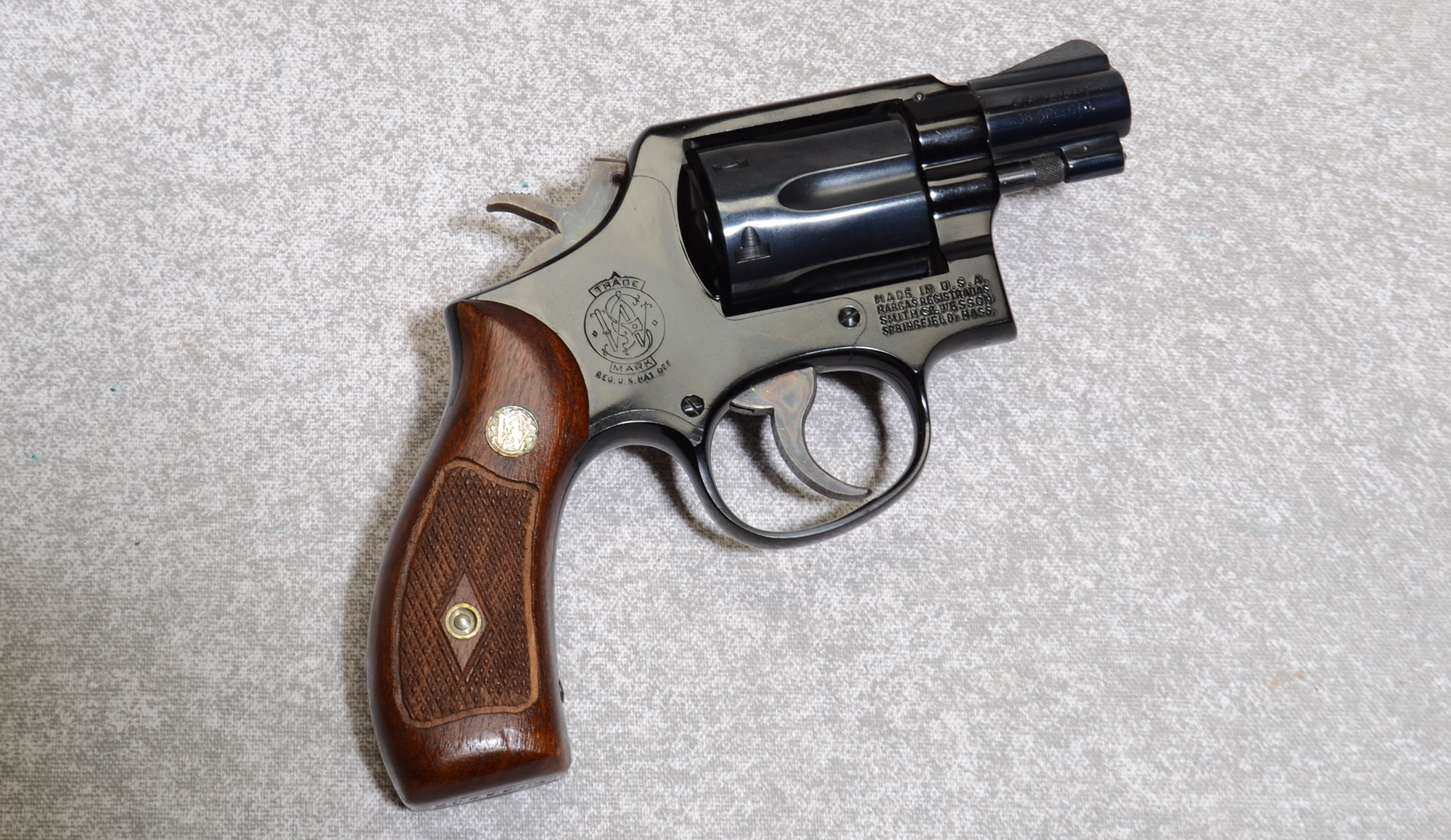 Smith &Wesson 12-2 Airweight Revolver (Pre-1966 MFG), .38 Special, 2″ Barrel - Smith & Wesson