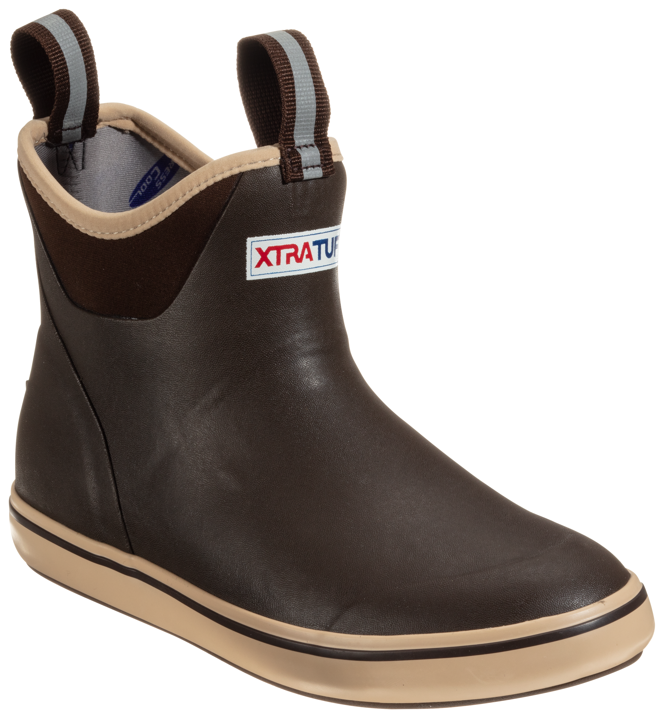 Image of Xtratuf Ankle Deck Boots for Men - Chocolate/Tan - 13M