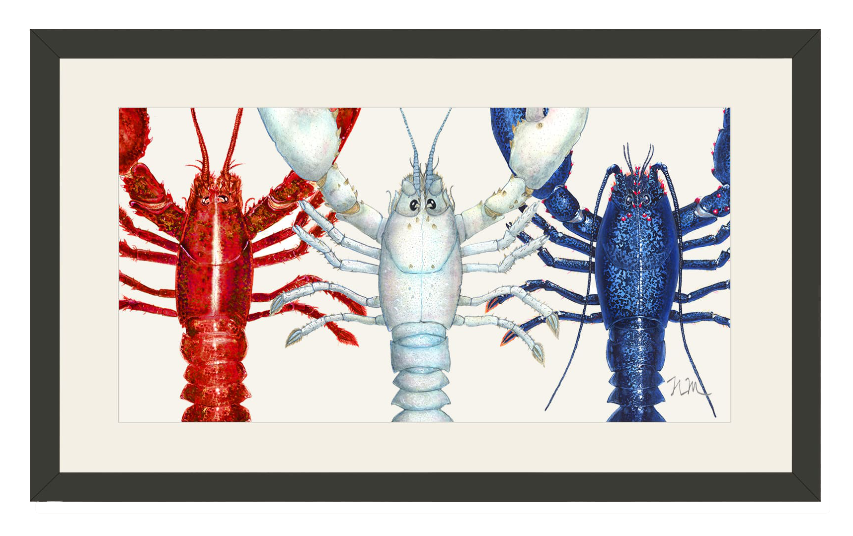 Image of American Lobsters Open-Edition Framed Print by Nick Mayer