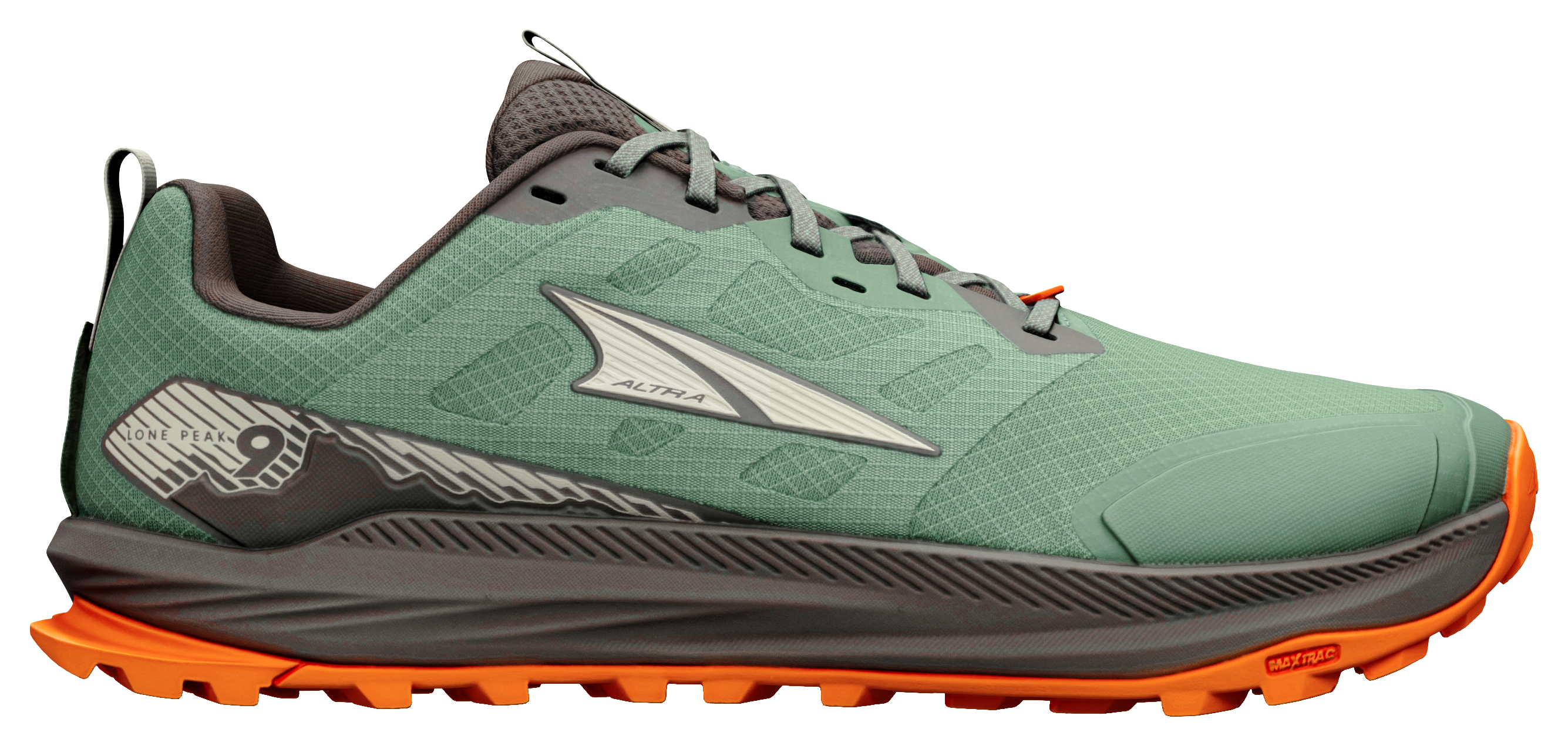 Image of Altra Lone Peak 9 Trail Running Shoes for Men - Sea Spray/Oyster Grey