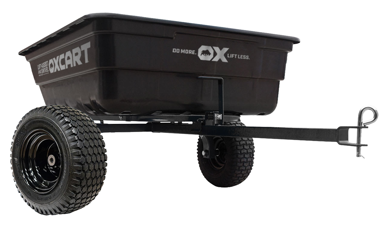 Image of OxCart Pro-Grade Stockman ATV Dump Cart with Run-Flat MAG Tires