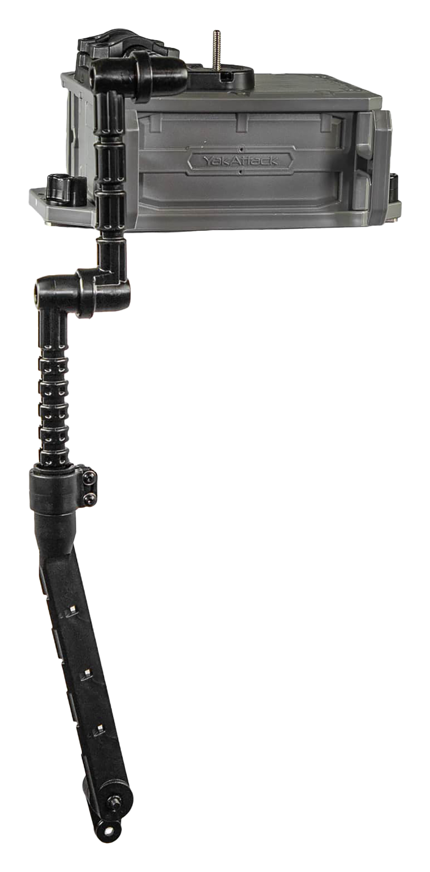 Image of YakAttack CellBlok Battery Box and Switchblade Transducer Arm Combo - Battleship Gray