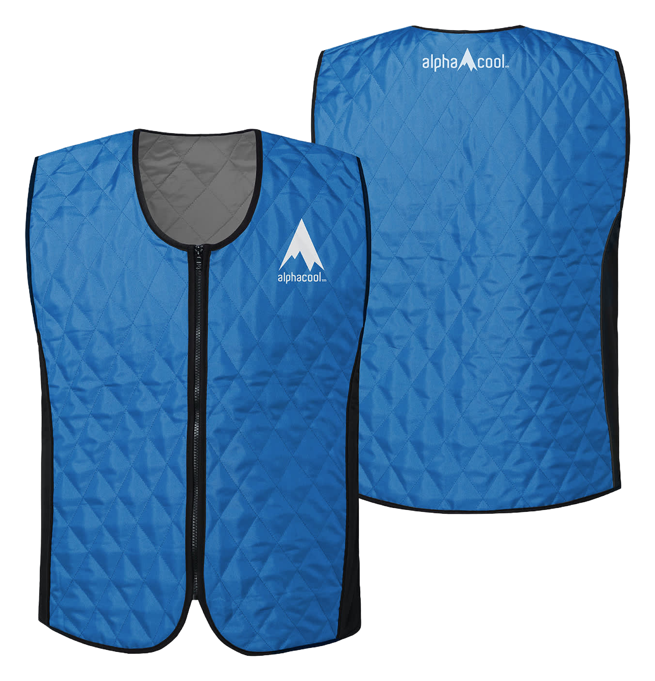 Image of AlphaCool Evaporative Cooling Vest - Blue - 4XL/5XL